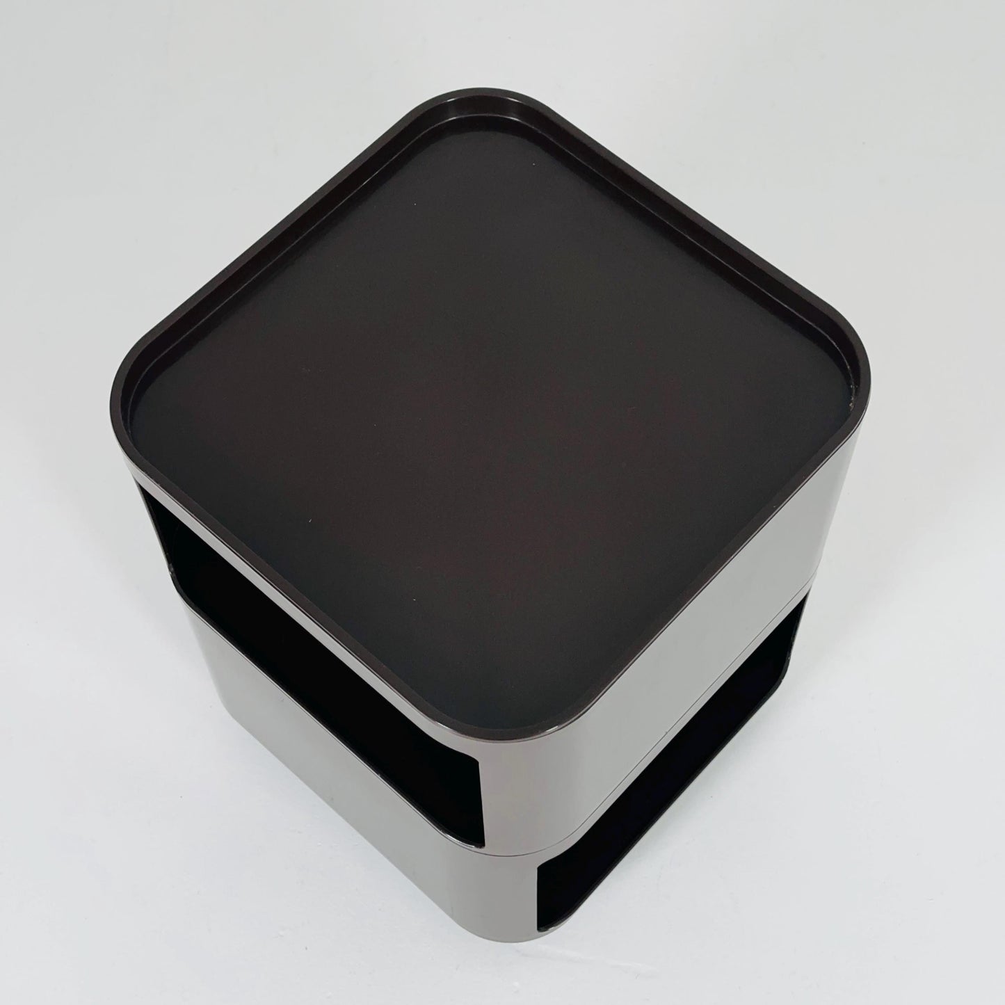 Brown Componibili Square serving trolley by Anna Castelli for Kartell - Italy 1960s model 4970