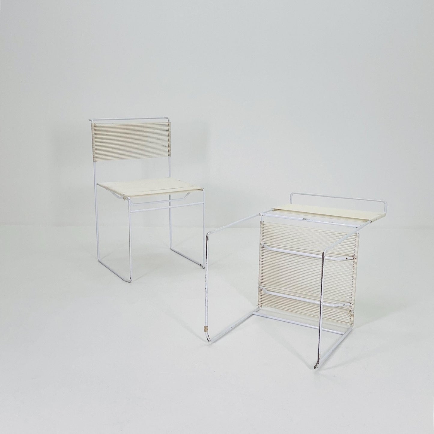 Set of 2 Giandomenico Belotti “Spaghetti” Chairs for Fly Line, Italy, 1970s