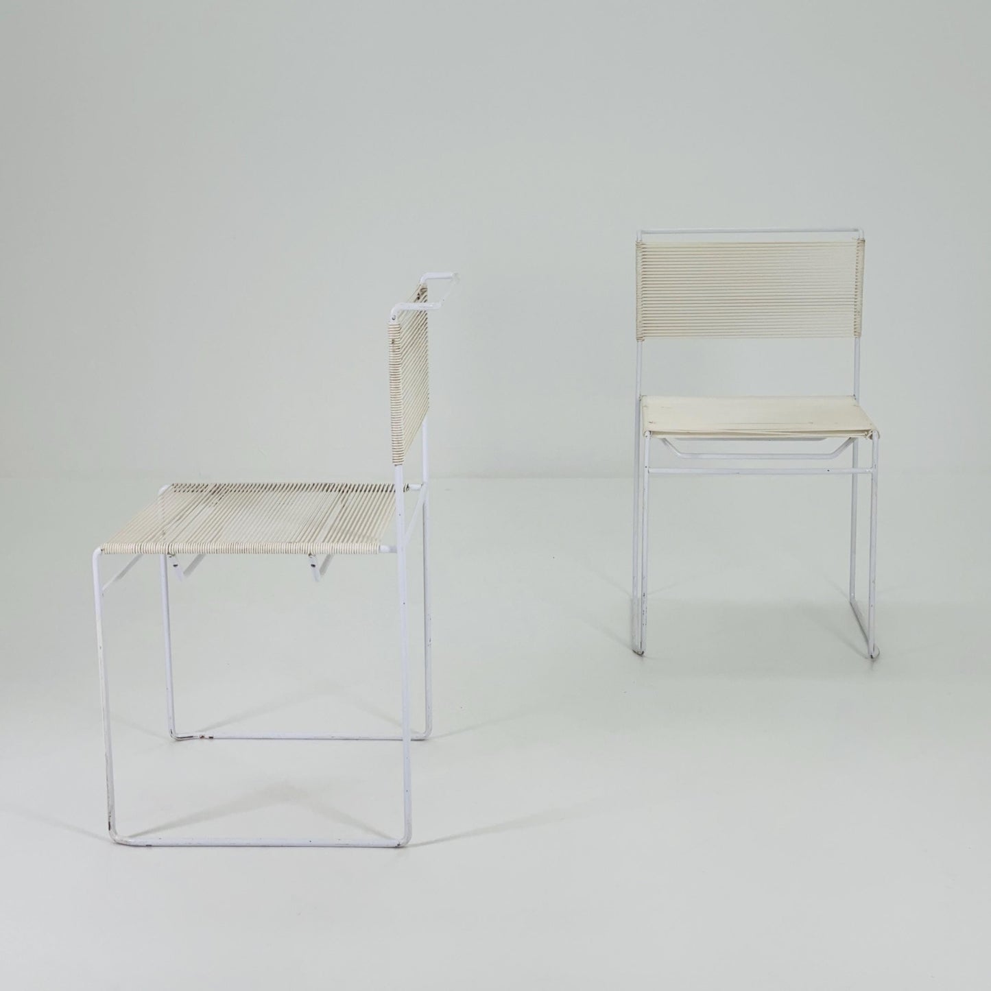 Set of 2 Giandomenico Belotti “Spaghetti” Chairs for Fly Line, Italy, 1970s