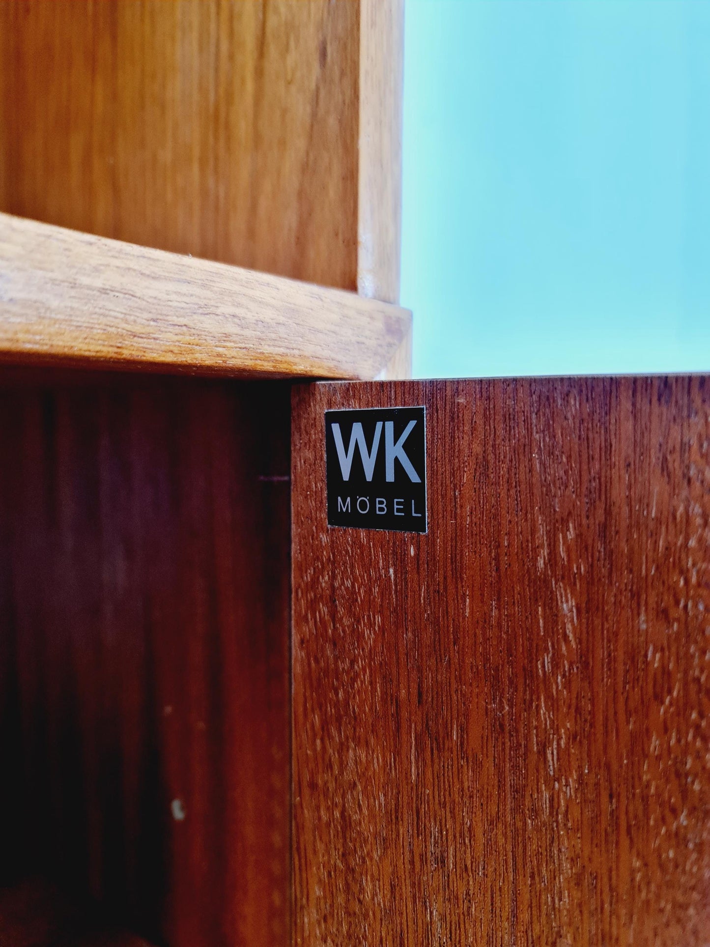 German vintage bookshelf system/ book case teak by WK Möbel 1960s