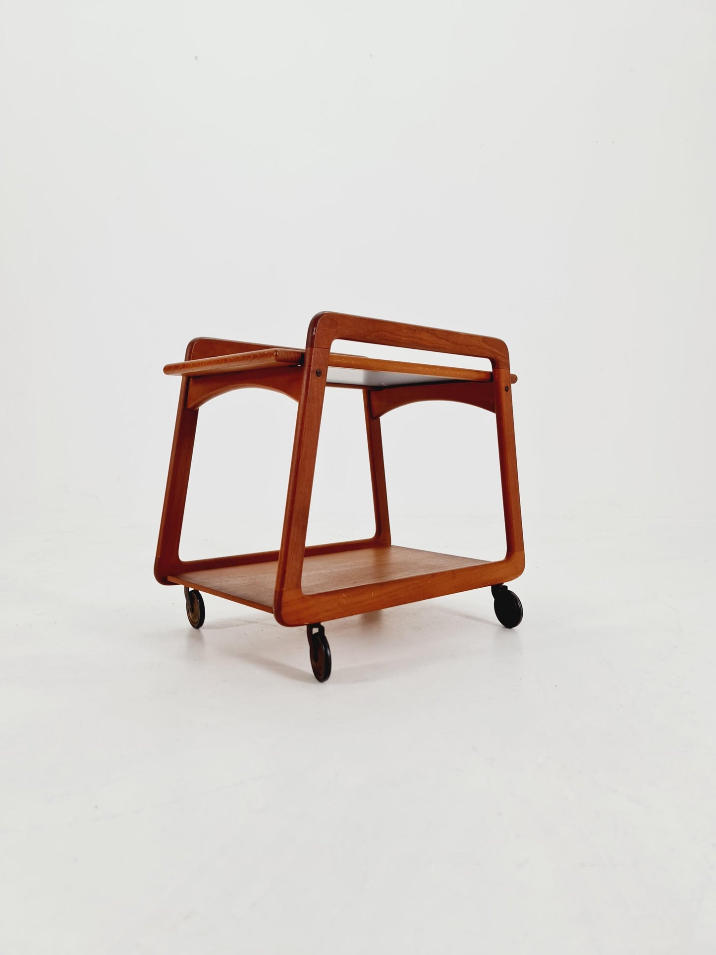 Vintage mid century danish trolley in solid teak/ bar cart By SIKA Mobler , 1960s