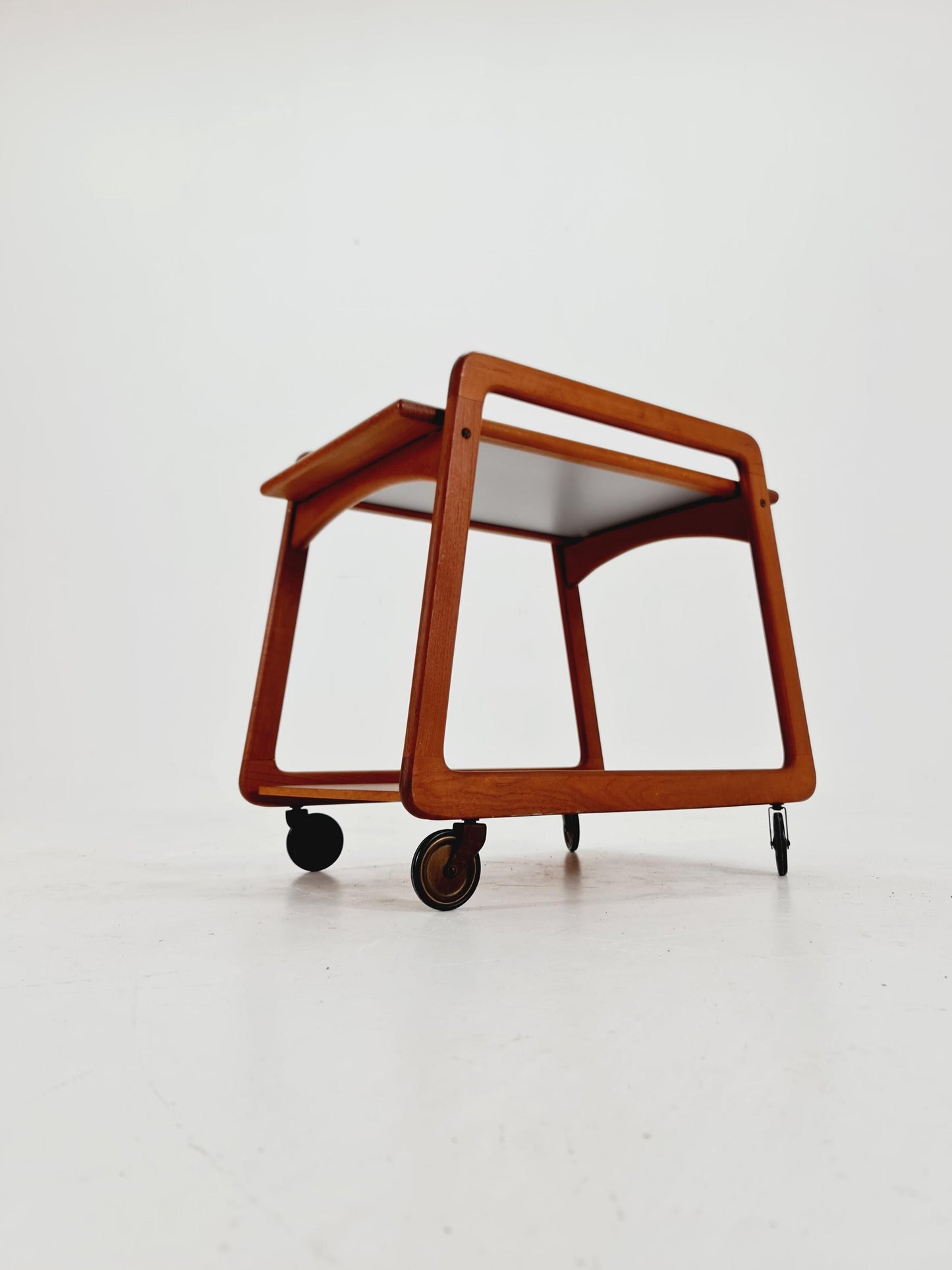 Vintage mid century danish trolley in solid teak/ bar cart By SIKA Mobler , 1960s