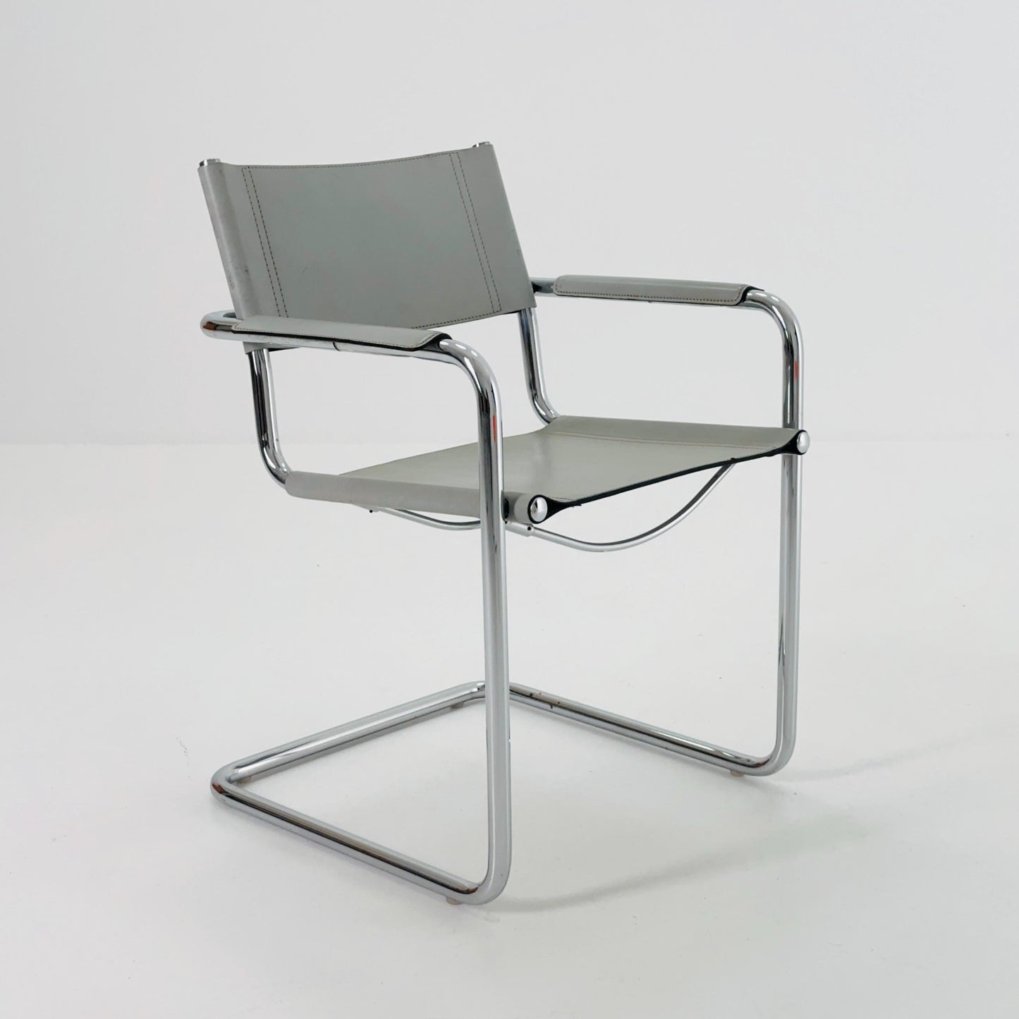 1 of 4 Mid century MG5 Centro Studi desk armchair by Mart Stam & Marcel Breuer for Matteo Grassi, 1970s Italy