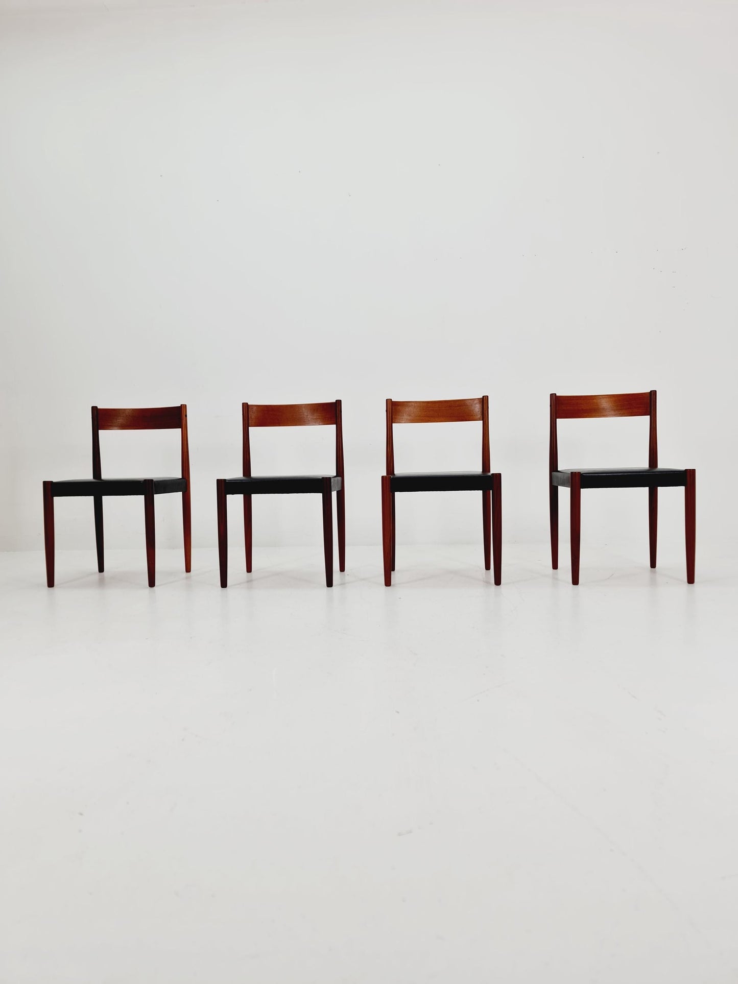 Danish Modern Teak Chairs Design by Niels Möller for Frem Rojle, 1960s, set of 4