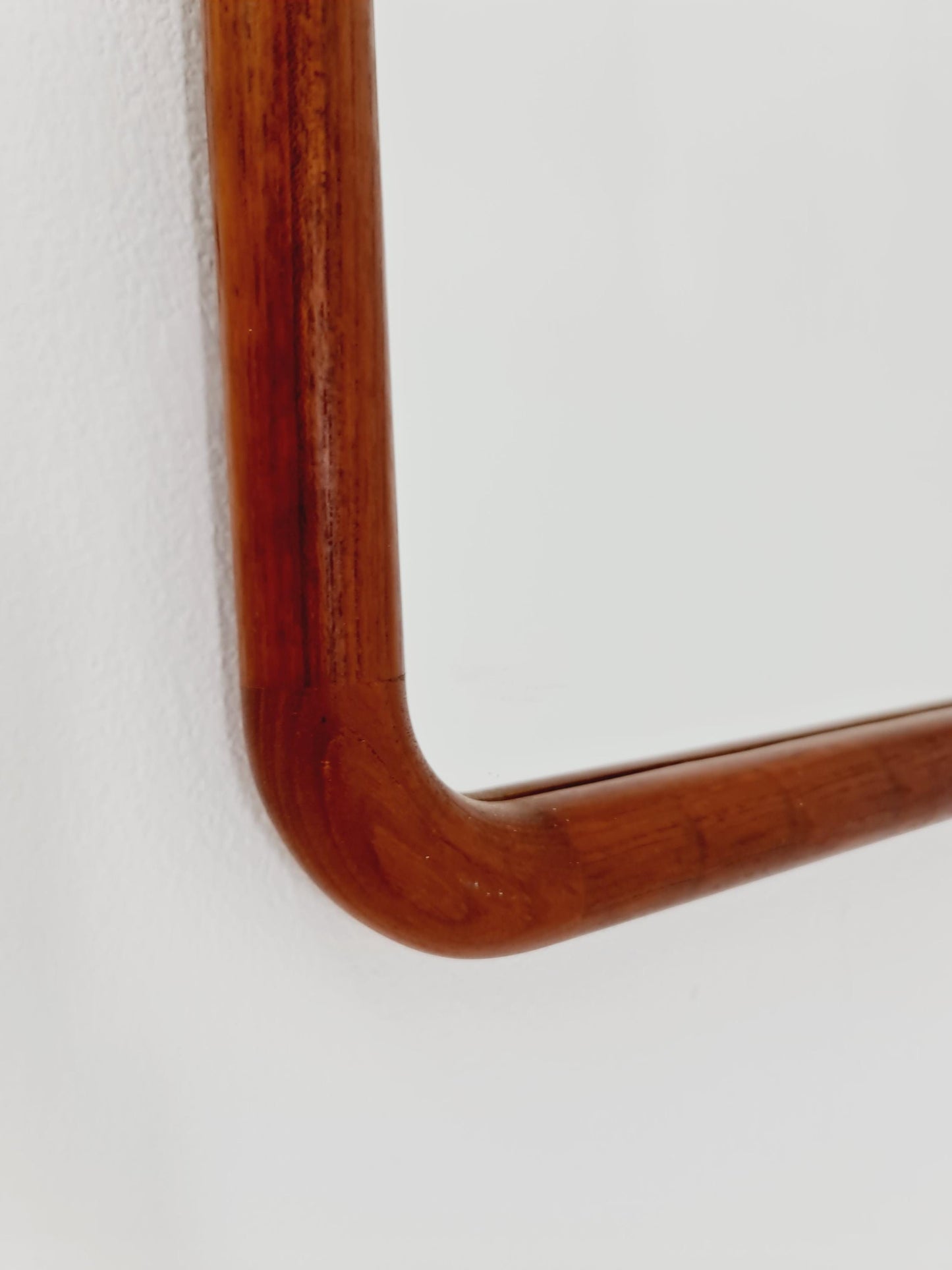 Teak Danish mid-century Modern wall-mounted mirror By Vildbjerg Möbelfabrik 1960s