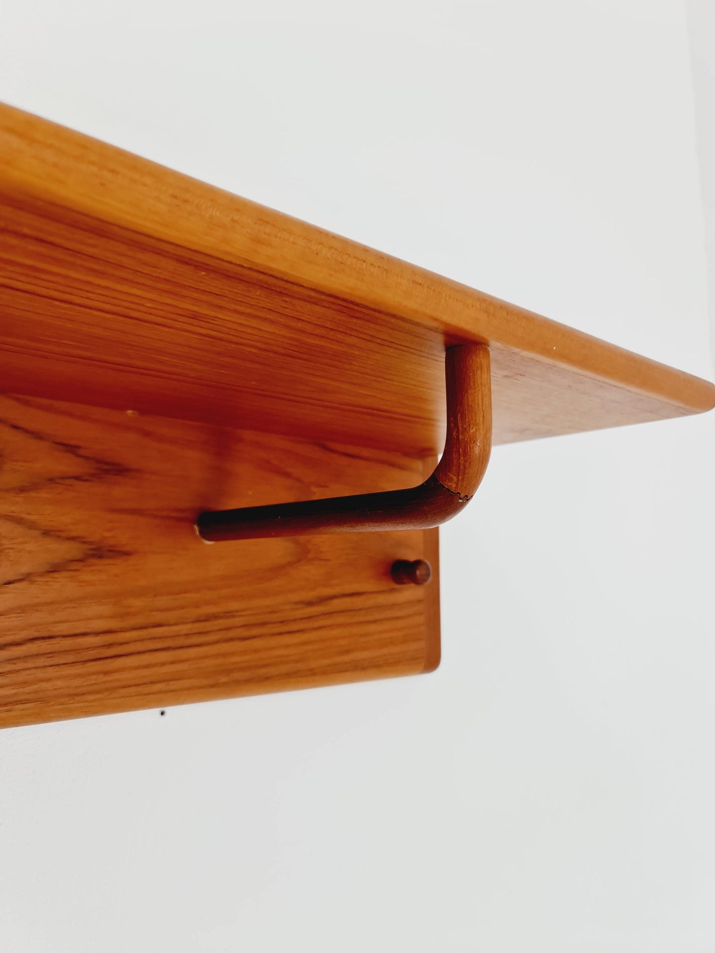 Mid century Danish Wardarobe By Vildbjerg Møbelfabrik, teak wall coat rack 1960s