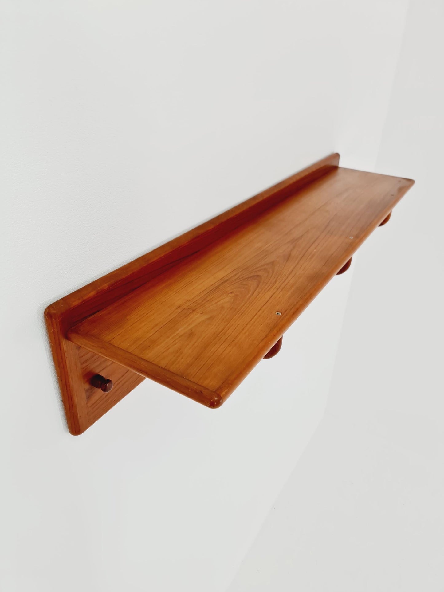 Mid century Danish Wardarobe By Vildbjerg Møbelfabrik, teak wall coat rack 1960s