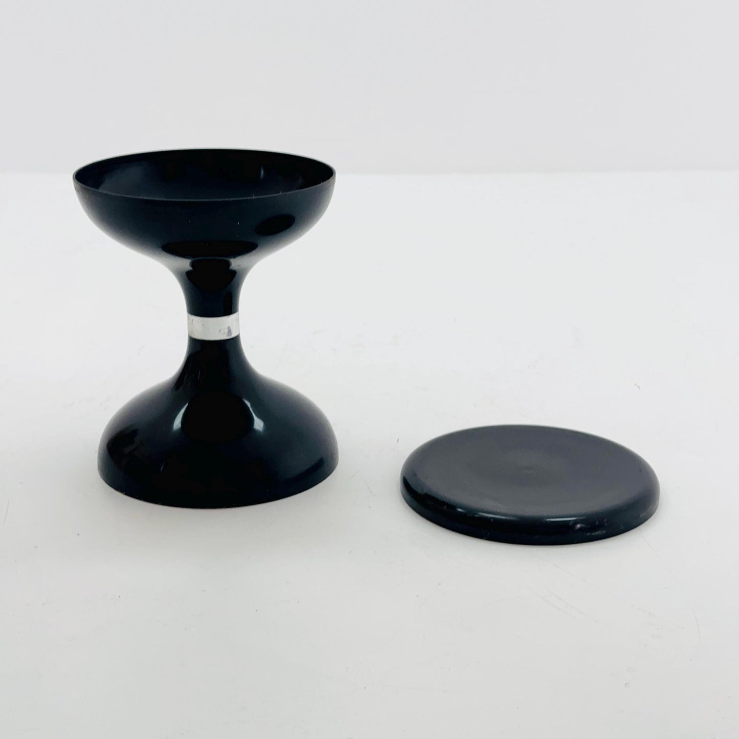 Space Age Black Plastic Stool – Robur Sgabello Americano, Italy 1970s