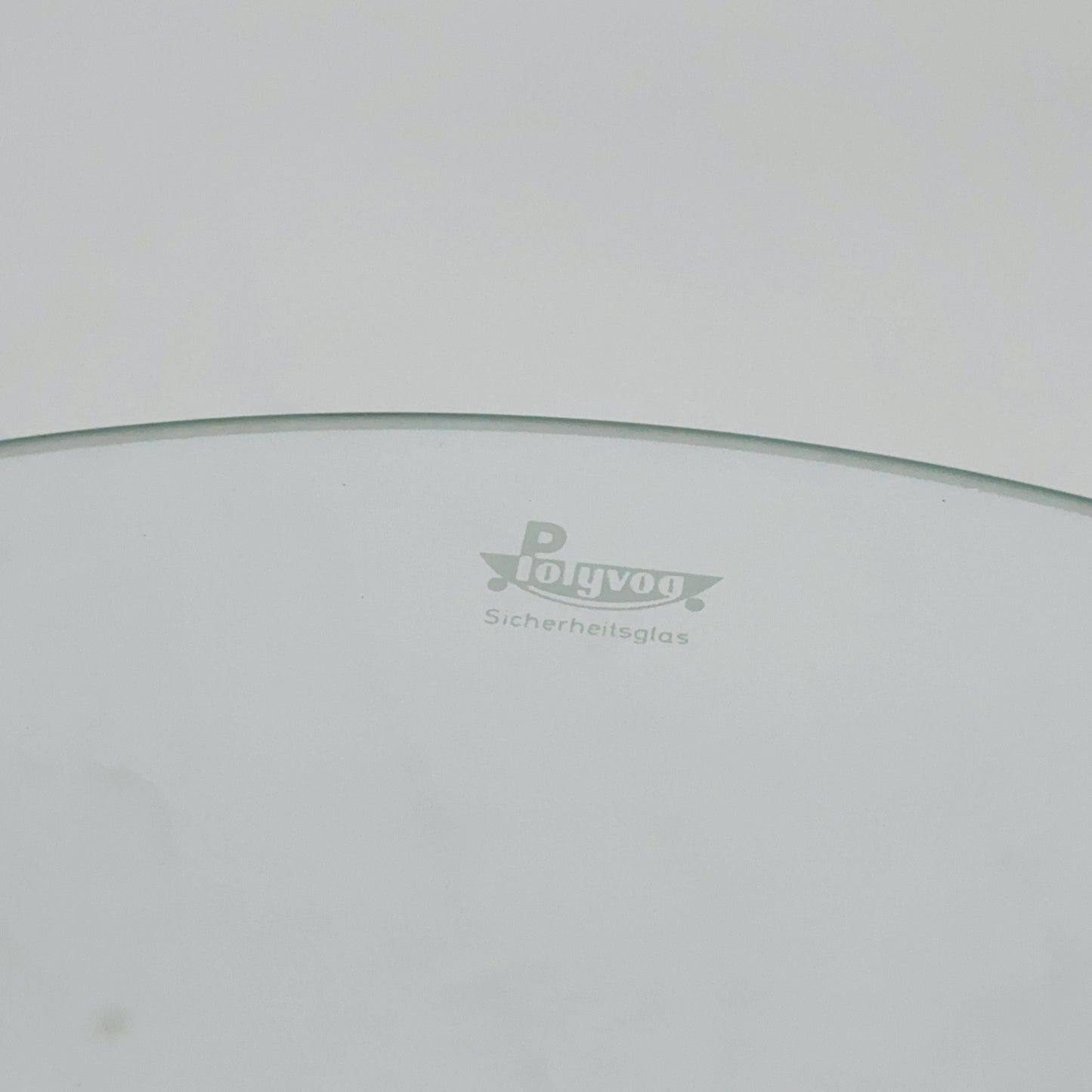Mid-Century round Tripod Glass Side Table – 1980s Germany