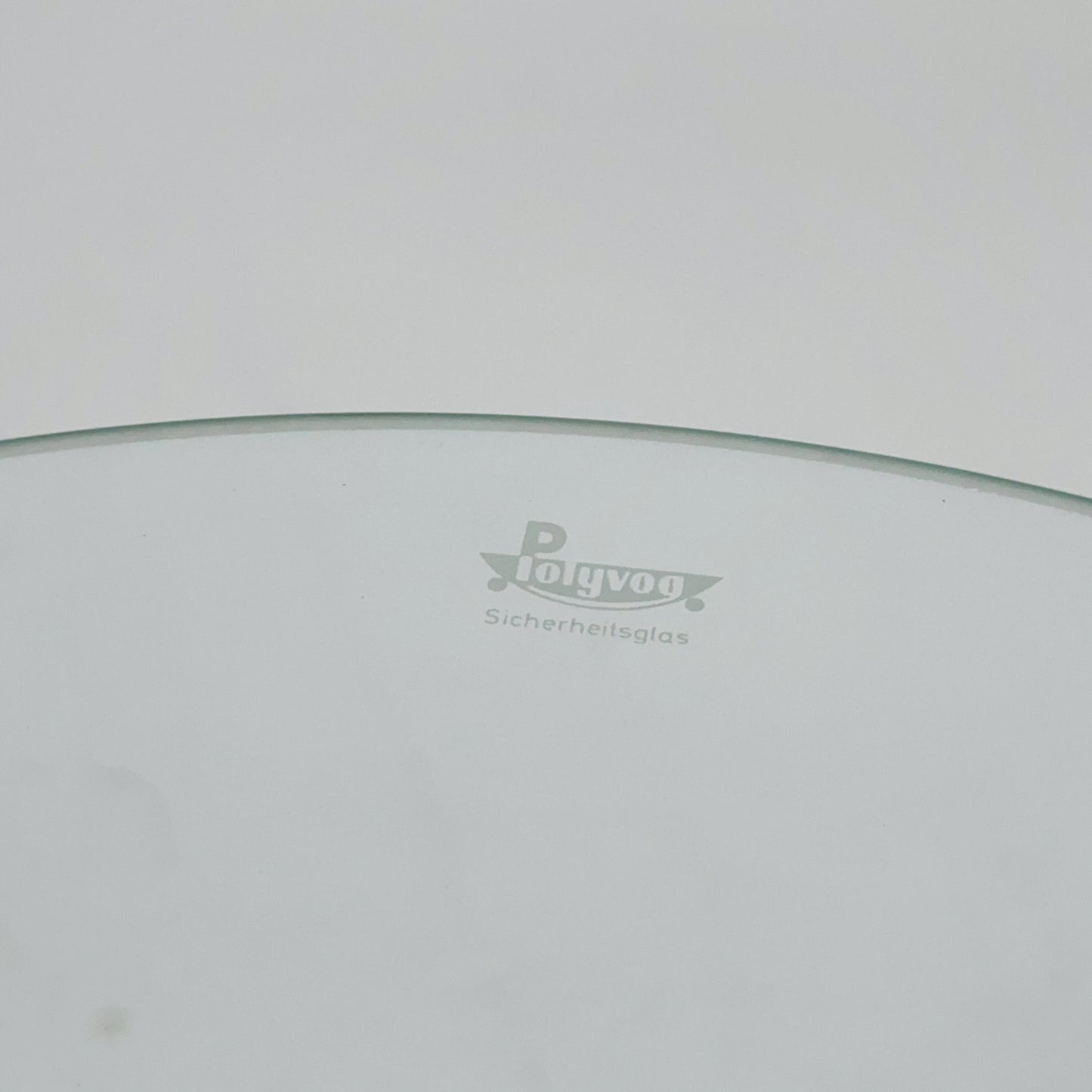 Mid-Century round Tripod Glass Side Table – 1980s Germany