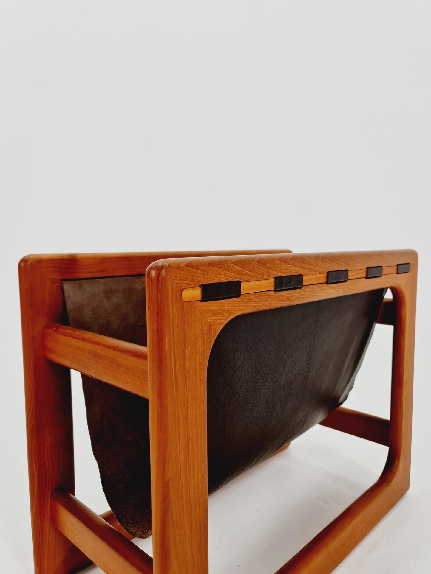 Danish Mid century Solid teak magazine rack by Aksel kjersgaard Salin Möbelfabrik, 1960s