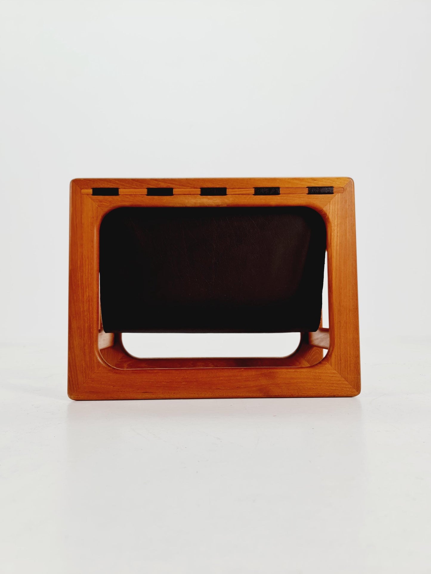 Danish Mid century Solid teak magazine rack by Aksel kjersgaard Salin Möbelfabrik, 1960s
