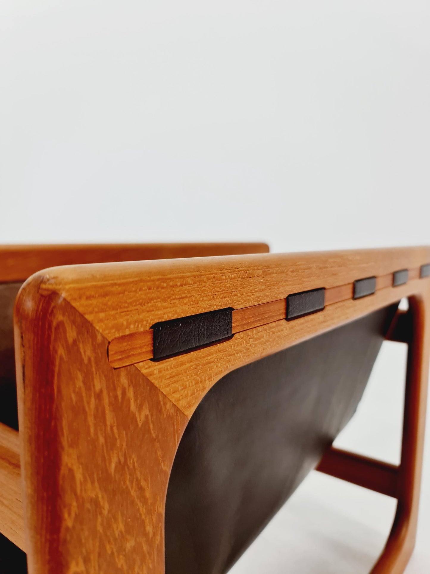 Danish Mid century Solid teak magazine rack by Aksel kjersgaard Salin Möbelfabrik, 1960s