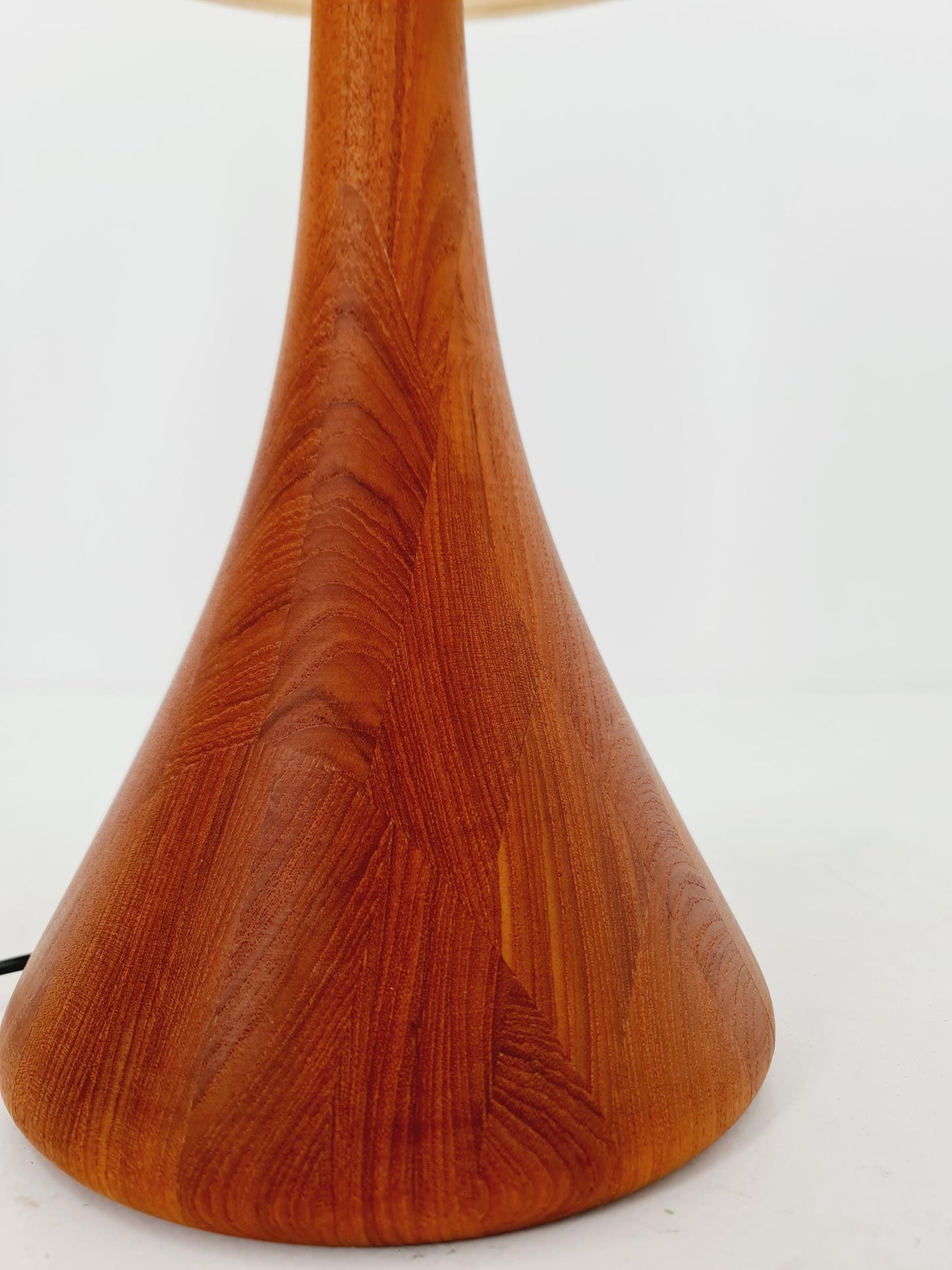 Mid century solid teak table lamp by Domus , 1960s