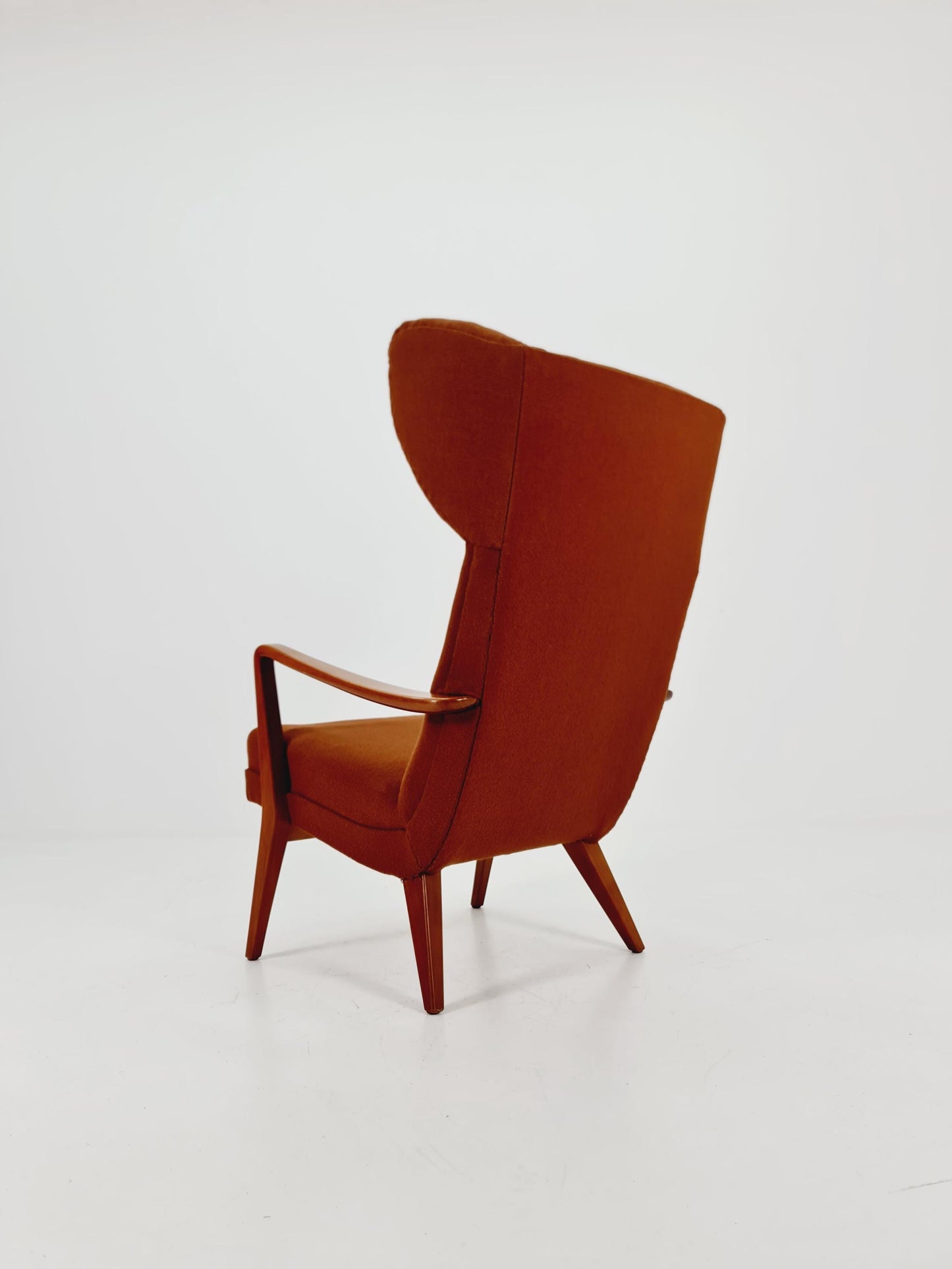 Vintage Mid century German Wing armchair 1950s