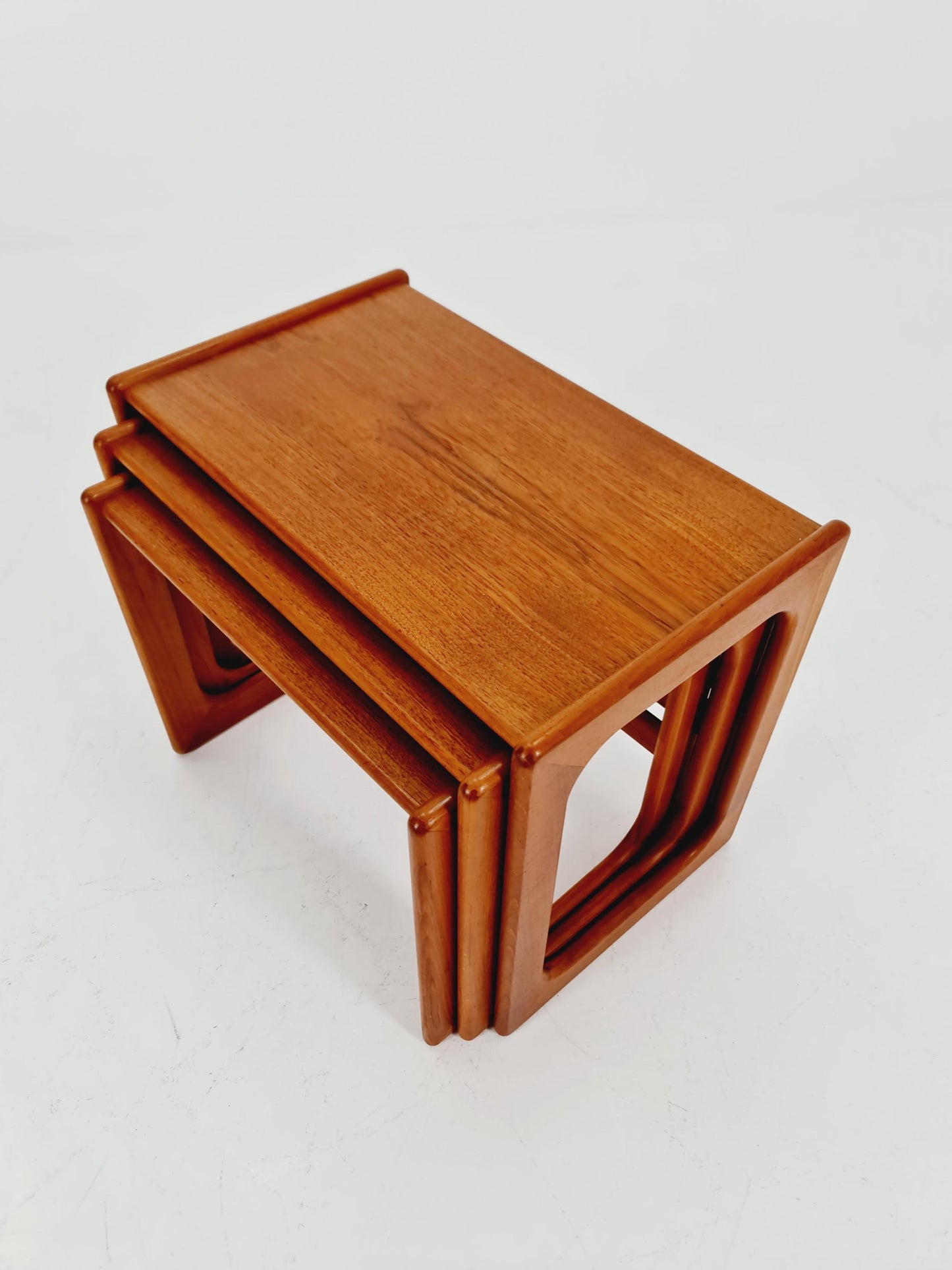 Midcentury Danish Solid teak Nesting Tables by Salin Nyborg , 1960s