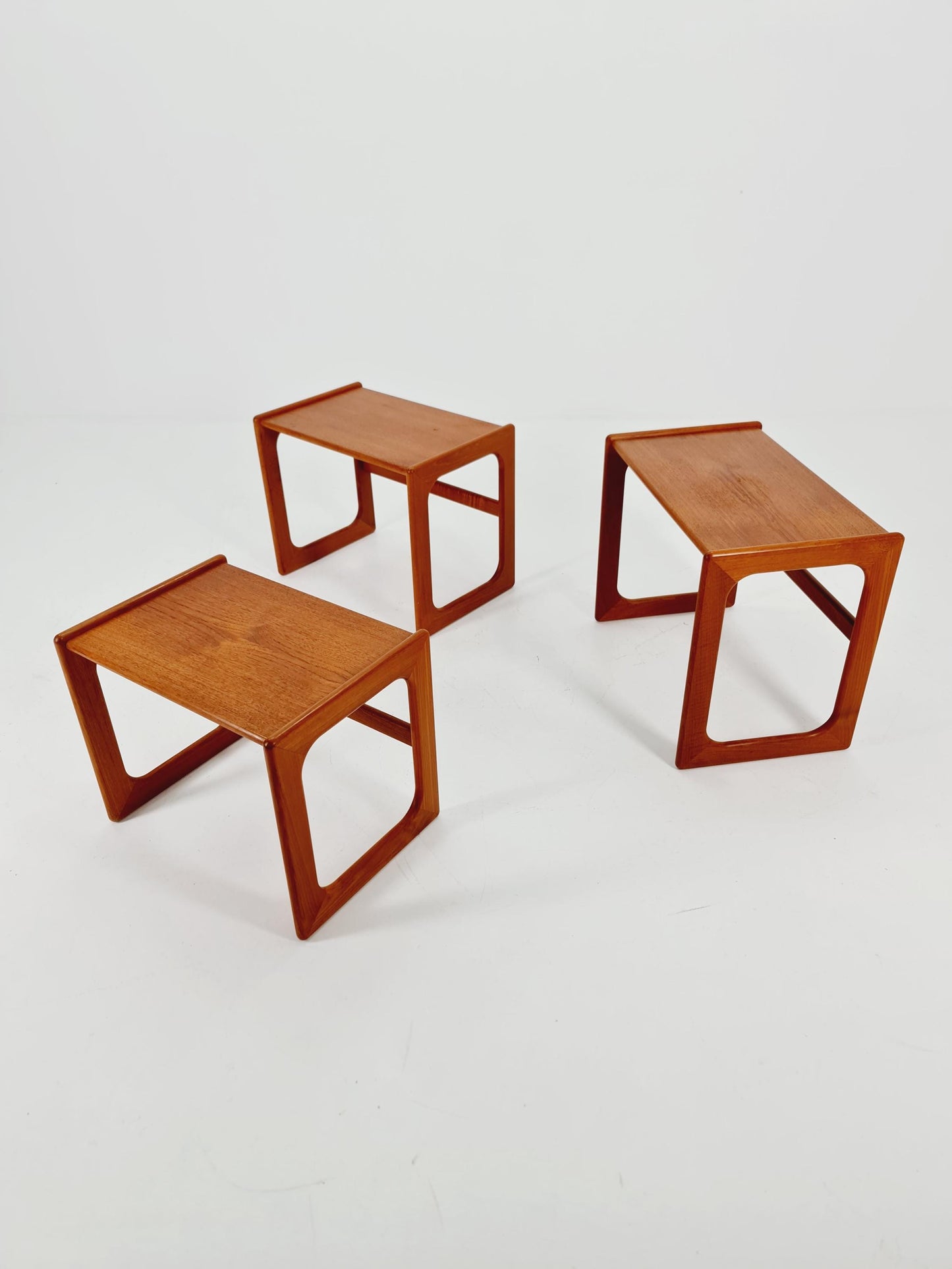 Midcentury Danish Solid teak Nesting Tables by Salin Nyborg , 1960s