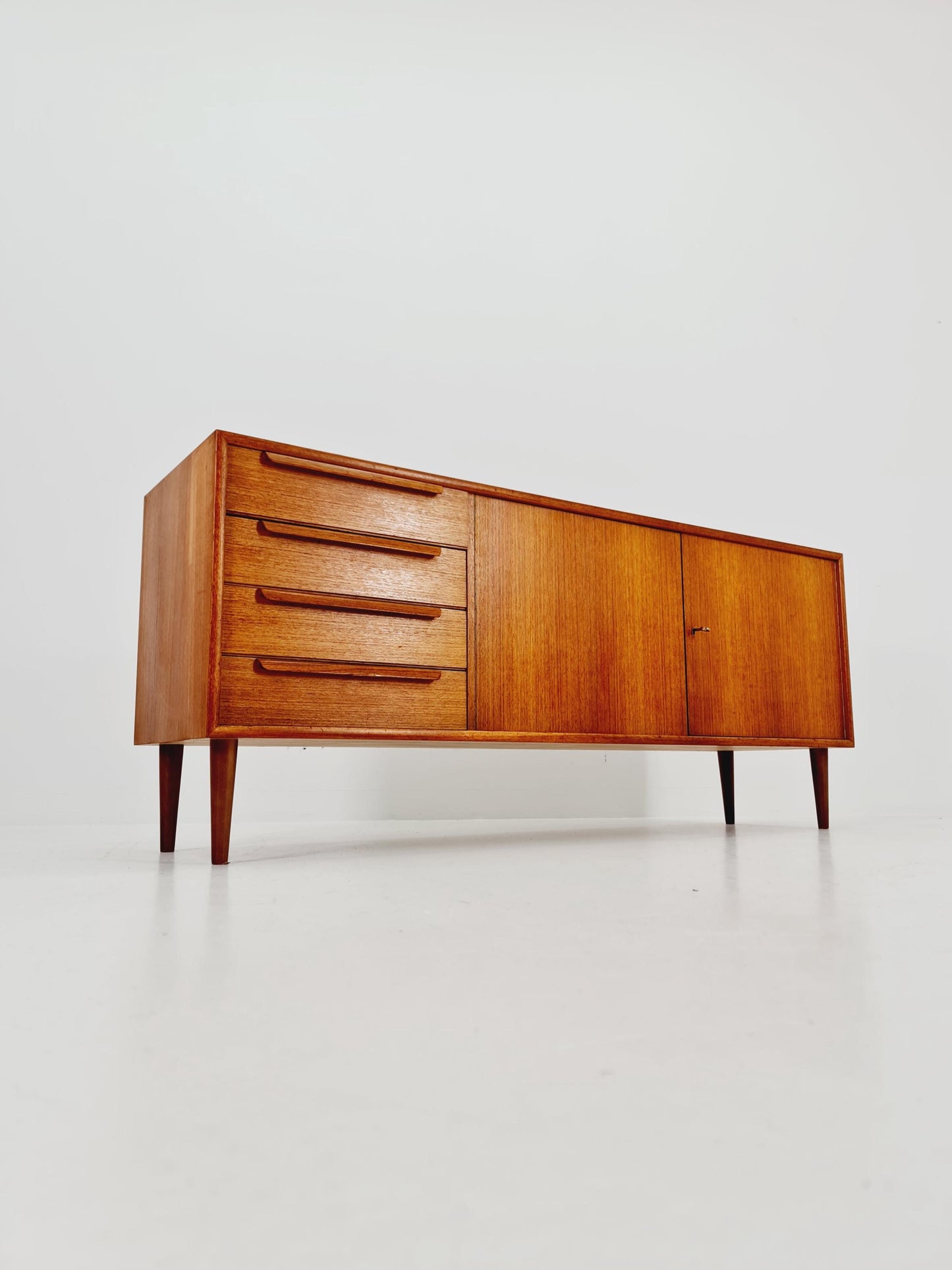 Mid century Modern German teak sideboard by WK möbel, 1960s