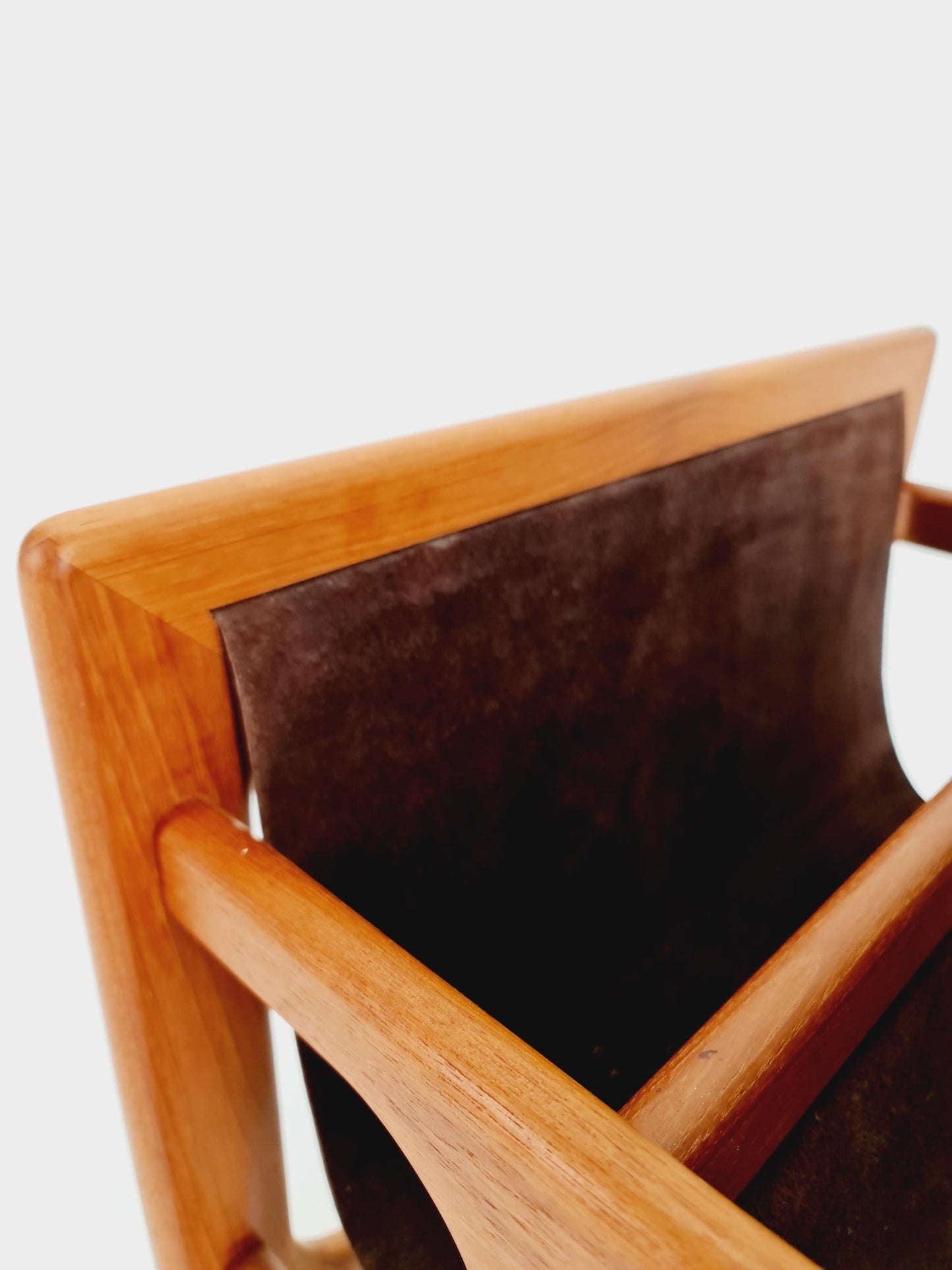 Danish Mid century Solid teak magazine rack by Aksel kjersgaard Salin Möbelfabrik, 1960s