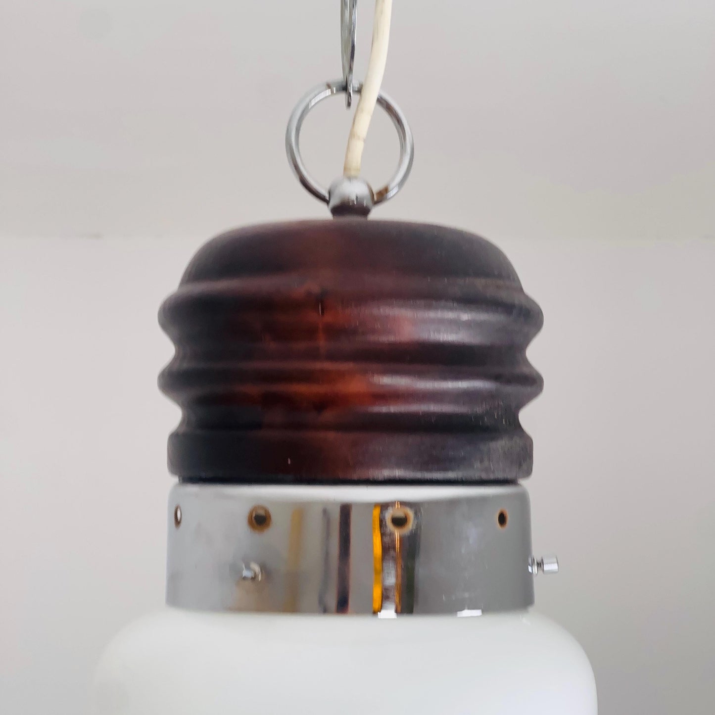 Mid century pop art Arianna Bulb Cwiling Lamp attributed to Piero Brombin for Artemide, 1960s Italy