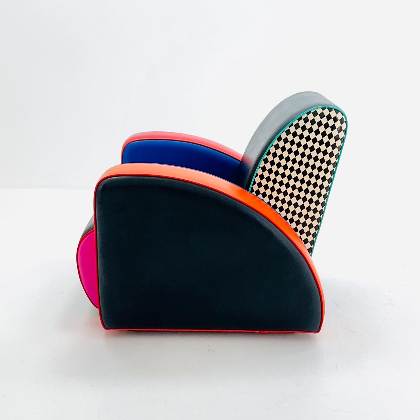 Mid century Harry Segil Pop Art Prismatic "Queen Mary" club chair ,1980s