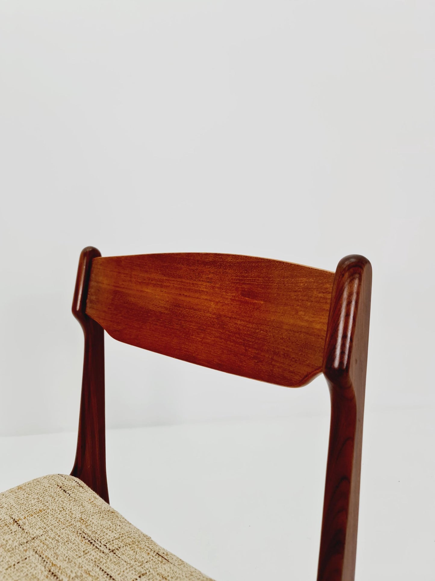 Vintage Danish teak dining/desk chairs by Erik Buch 1960s Set of 4