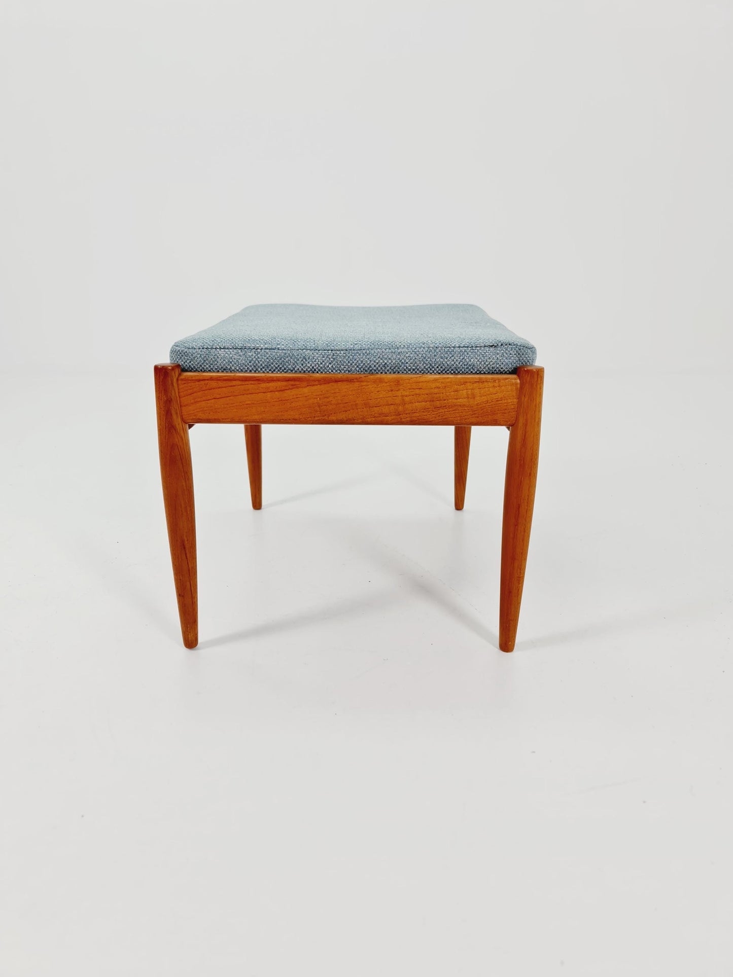 Vintage Danish teak stool ottoman by Kai Kristiansen for Magnus Olsen , 1960s