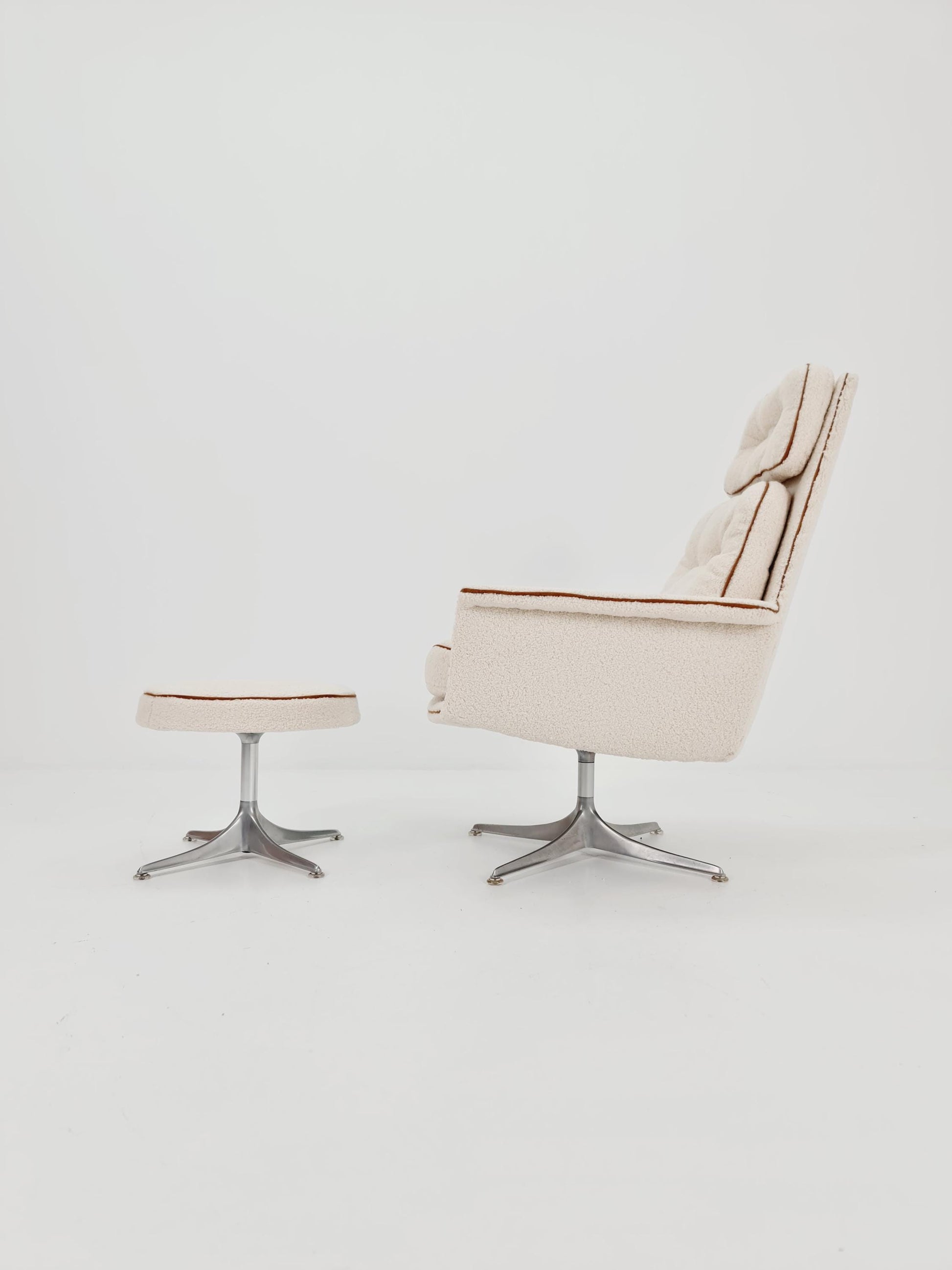 Mid-Century lounge chair with ottoman by Horst Brüning for COR , Germany 1970s