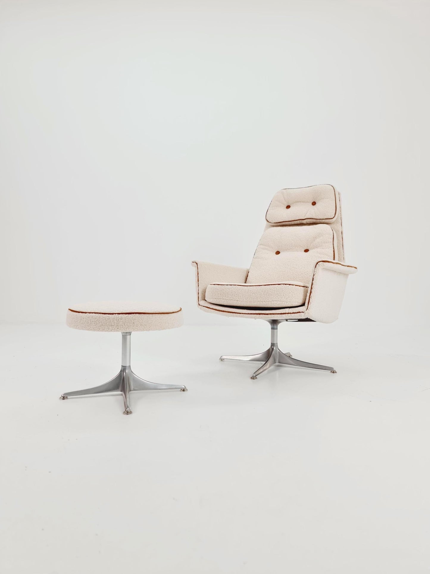 Mid-Century lounge chair with ottoman by Horst Brüning for COR , Germany 1970s