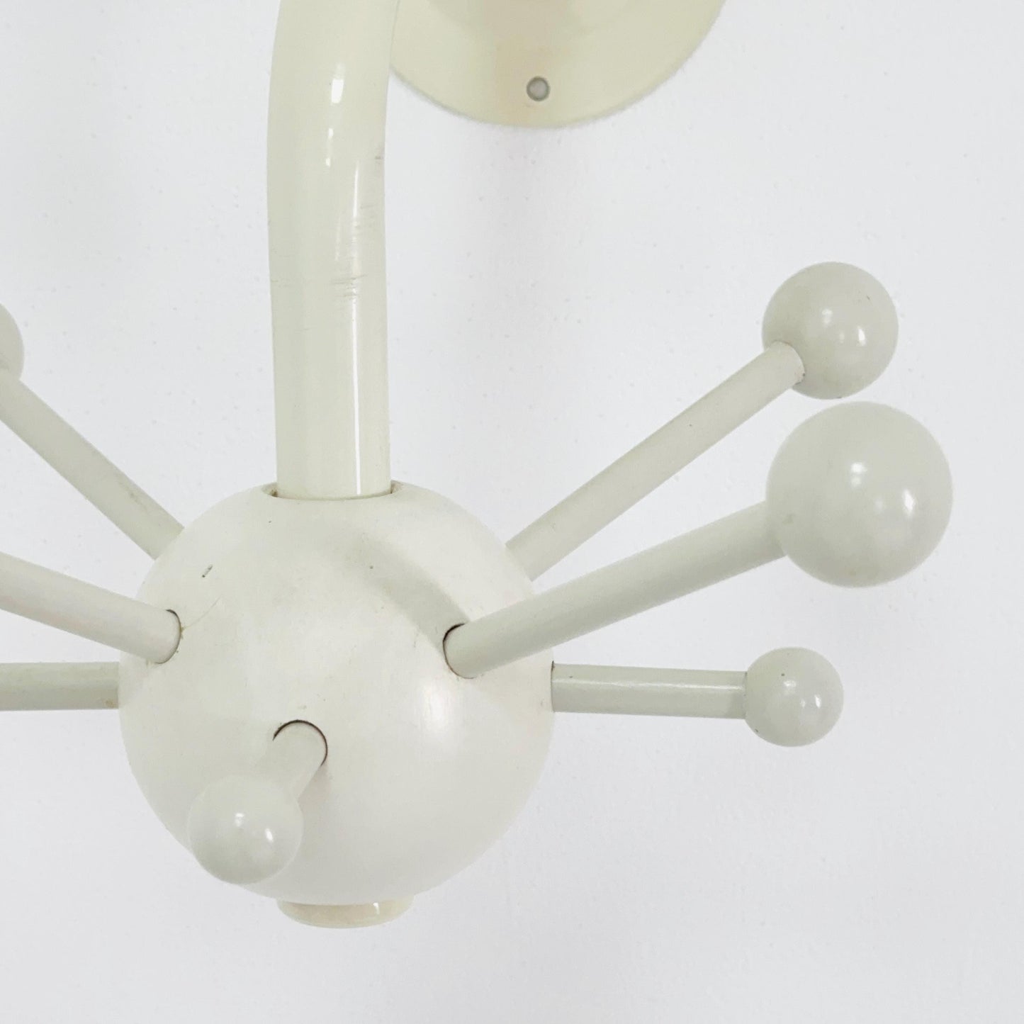 Mid century IKEA MINA Coat Rack – White Osvaldo Borsani Sputnik Metal Rack 1990s