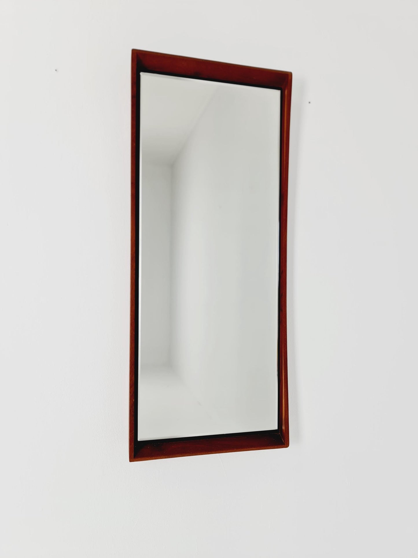 Teak Danish mid-century Modern wall-mounted mirror, 1960s