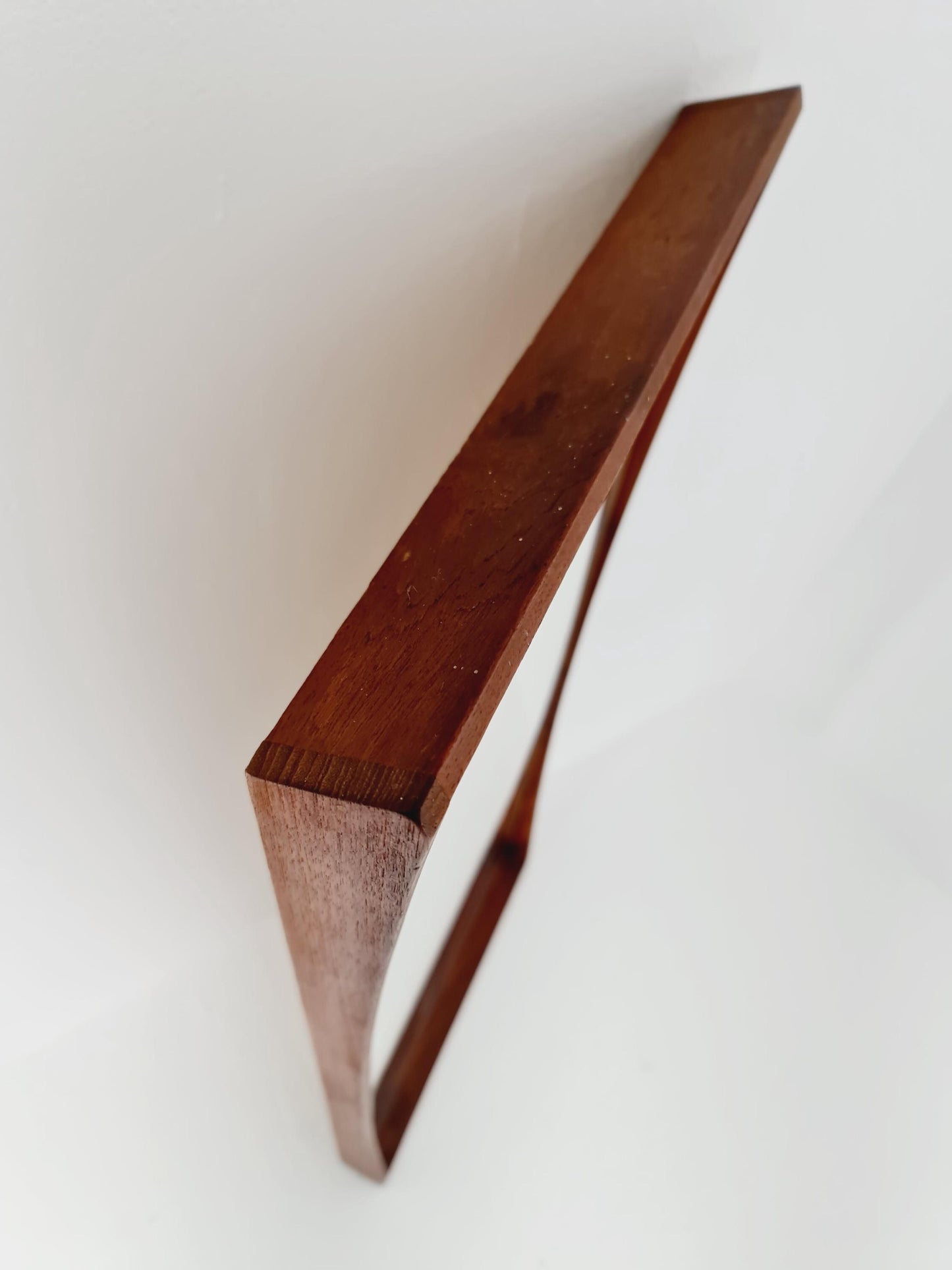 Teak Danish mid-century Modern wall-mounted mirror, 1960s