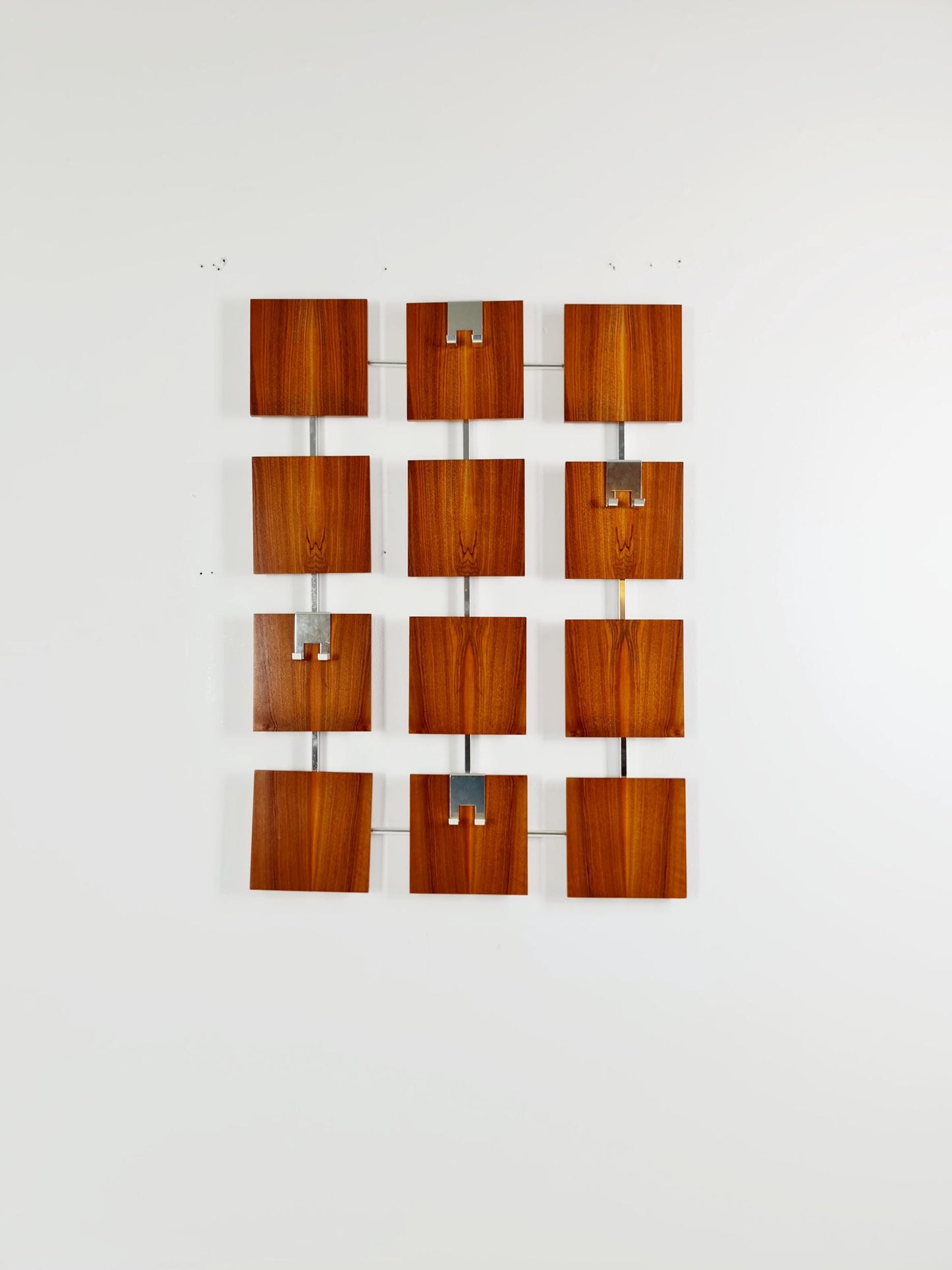 Germany Mid Century teak hallway wall wardrobe, 1960s