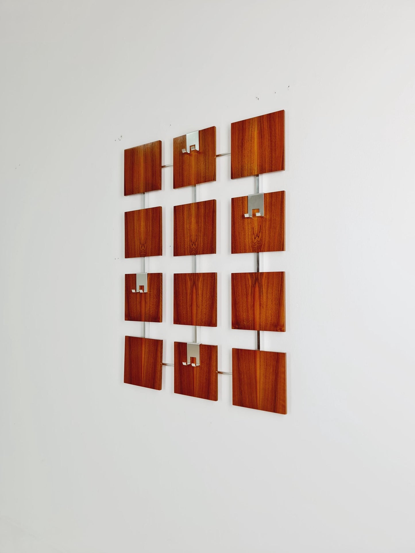 Germany Mid Century teak hallway wall wardrobe, 1960s