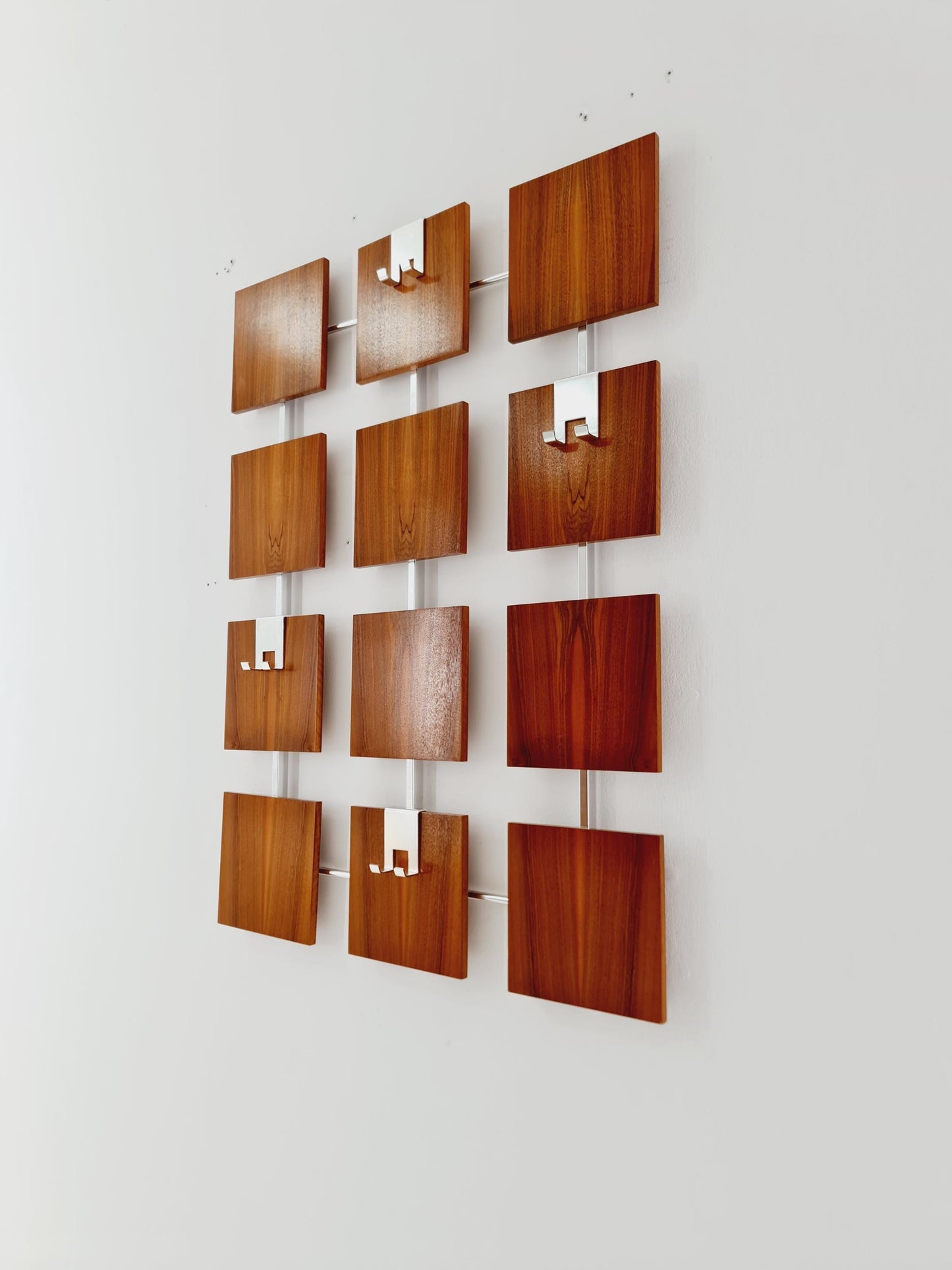Germany Mid Century teak hallway wall wardrobe, 1960s