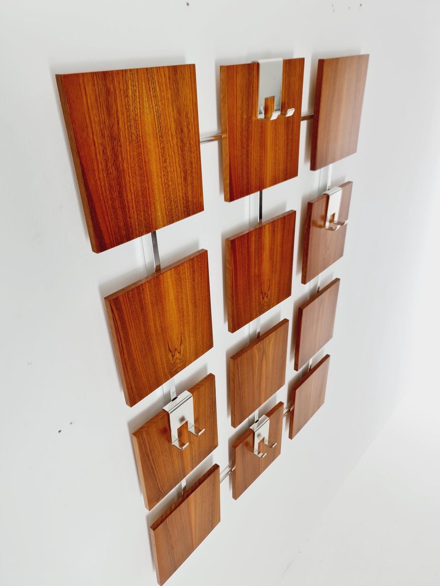 Germany Mid Century teak hallway wall wardrobe, 1960s