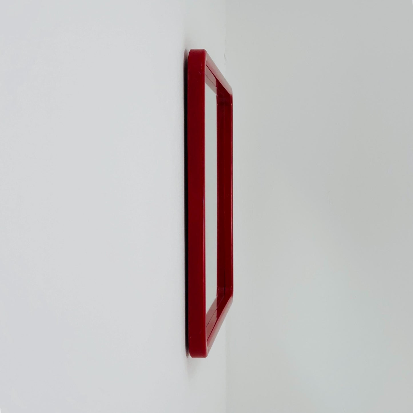 Space Age Red Wall Mirror — Germany 1970s