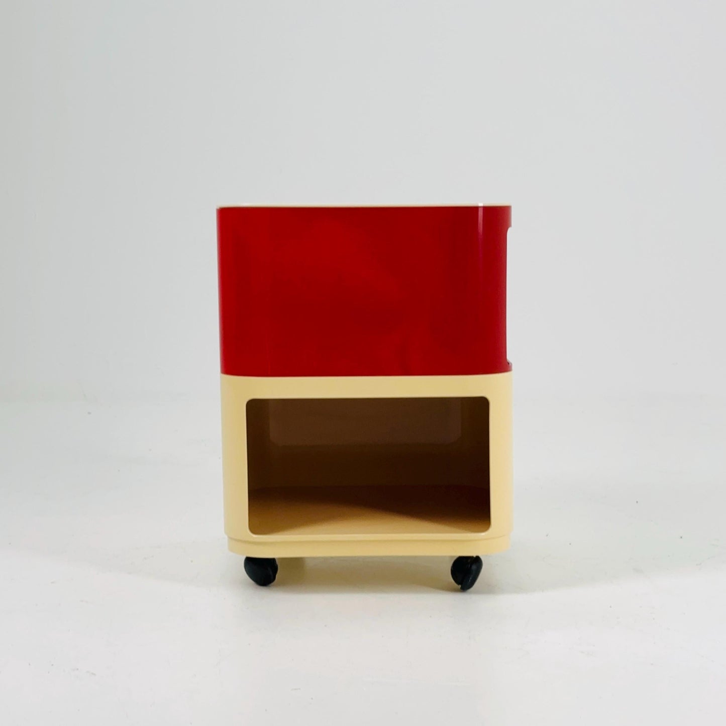Rare Space Age Componibili Square Serving Trolley by Anna Castelli Ferrieri for Kartell — Italy, 1960s — Model 4970