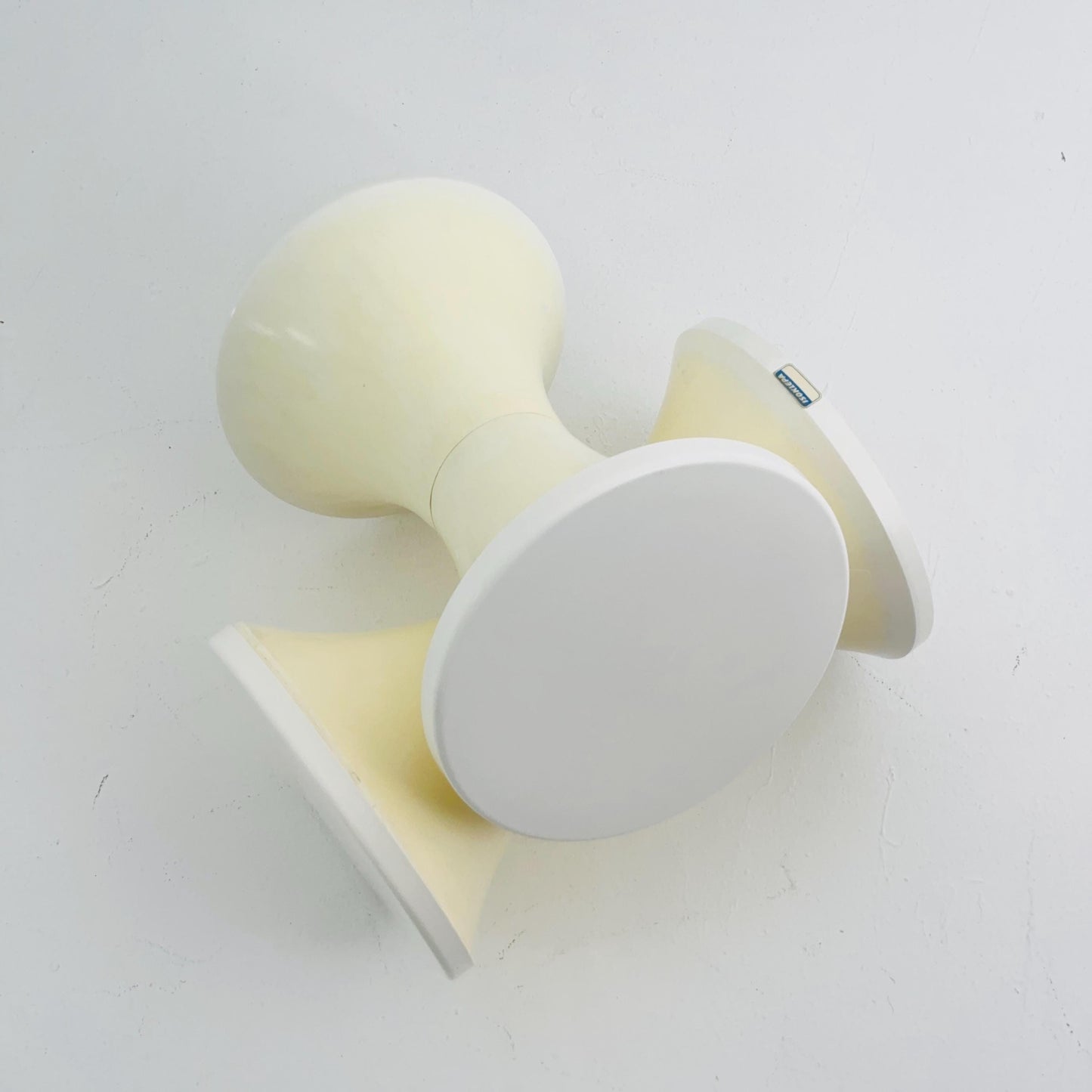 Set of 2 Space age Round German Tuilp stools plastic by Isopelka, 1970s