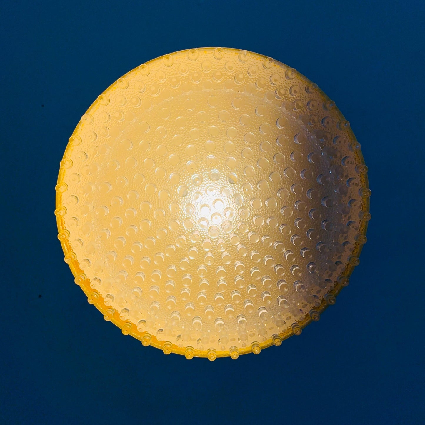 Space Age yellow pendant lamp 1980s