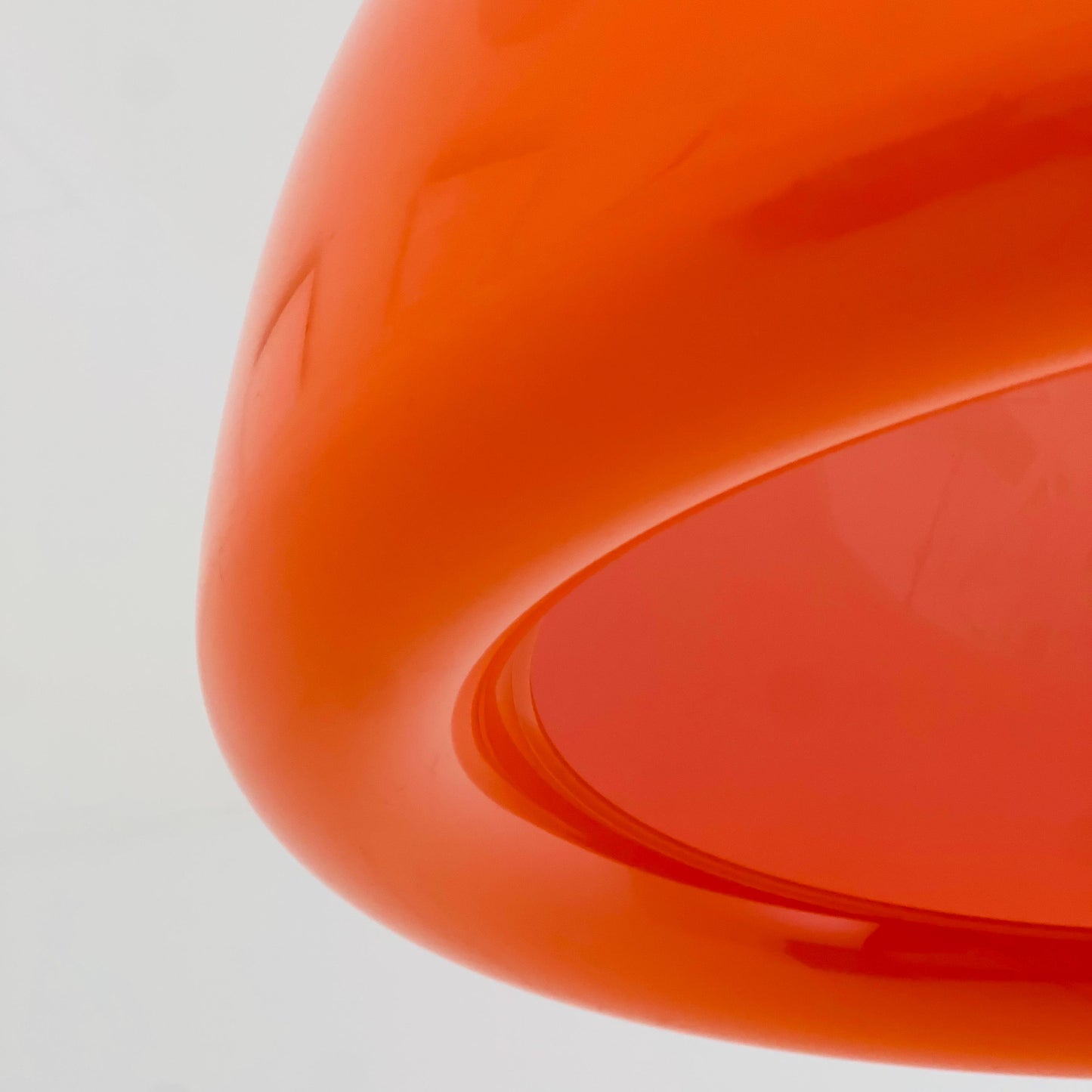 Vintage Space Age Lighting / Orange Pendant Light / 70s Retro Pull Down Ceiling Lamp by Cosack Leuchten Germany