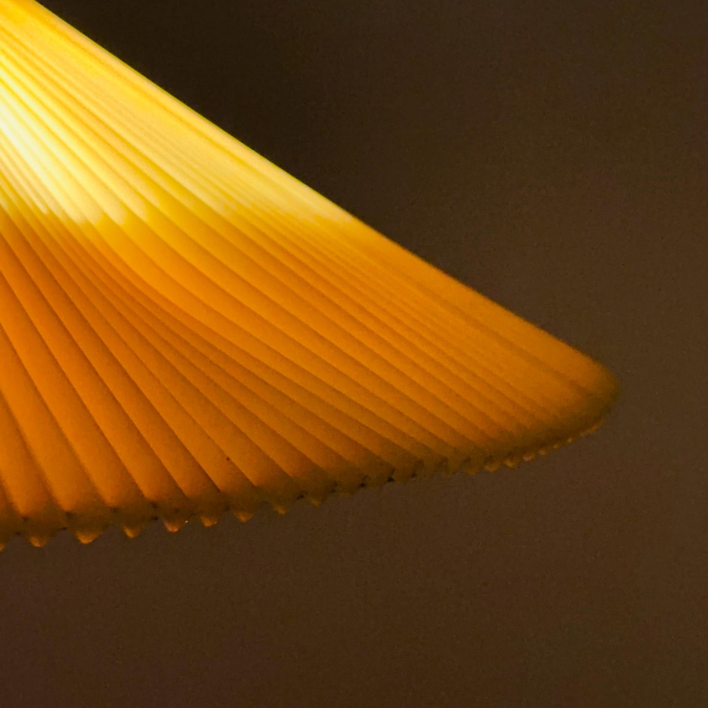Danish Mid-Century Pendant Lamp | Teak & Pleated Fabric | Adjustable Height 1960s