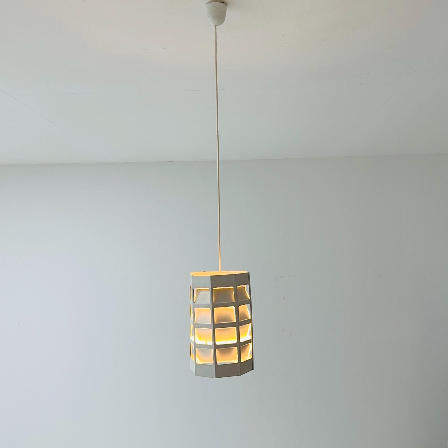 Danish Modern Pendant Lamp by Poul Gernes for Louis Poulsen | Perforated Metal | 1960s