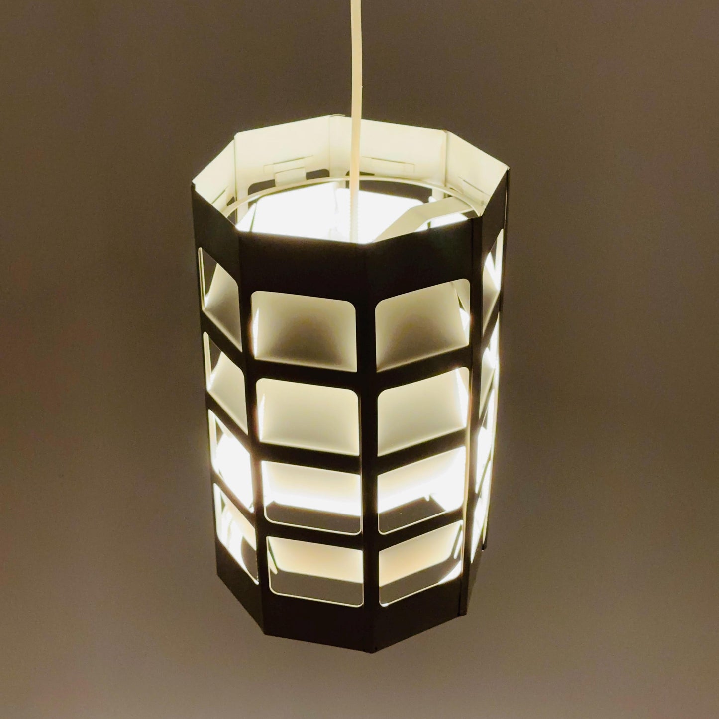 Danish Modern Pendant Lamp by Poul Gernes for Louis Poulsen | Perforated Metal | 1960s