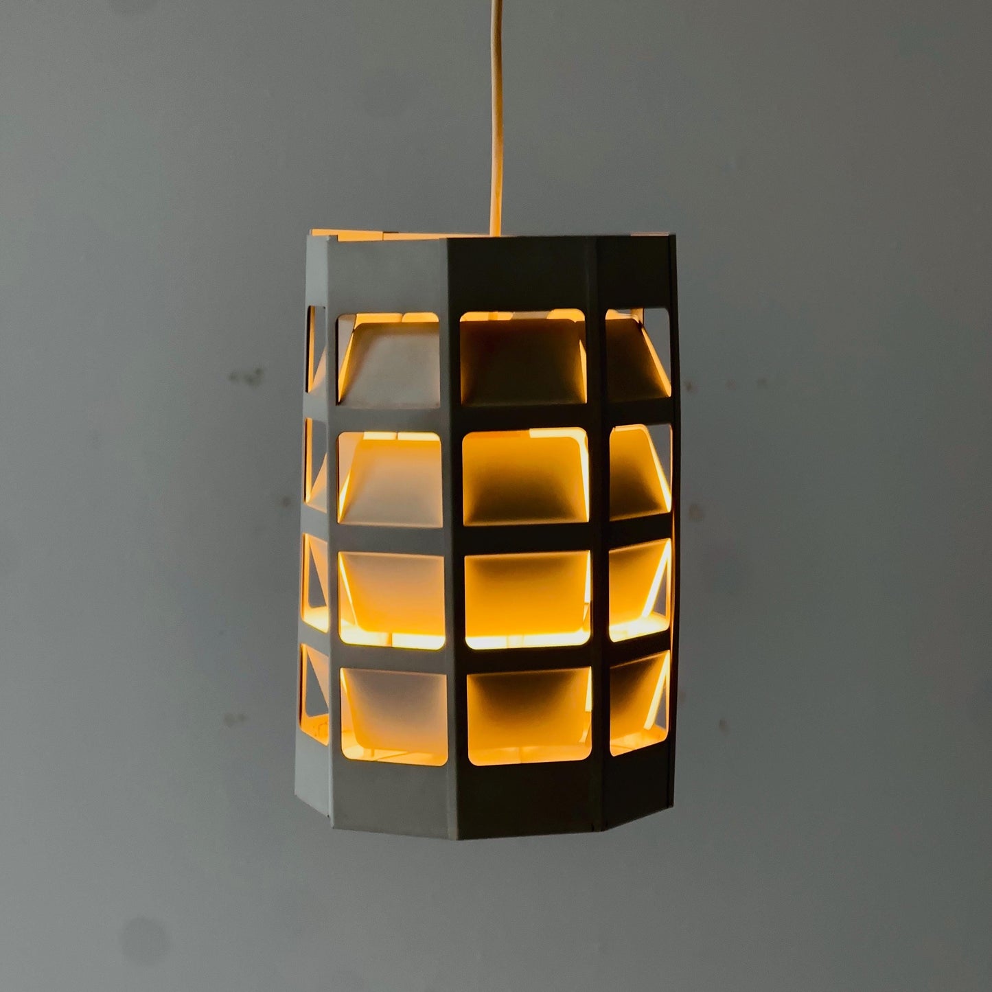 Danish Modern Pendant Lamp by Poul Gernes for Louis Poulsen | Perforated Metal | 1960s