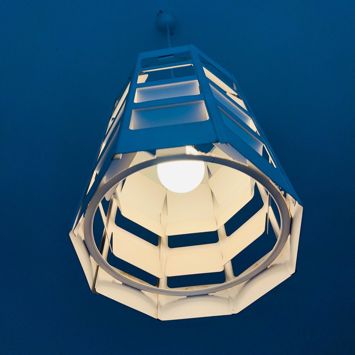 Danish Modern Pendant Lamp by Poul Gernes for Louis Poulsen | Perforated Metal | 1960s