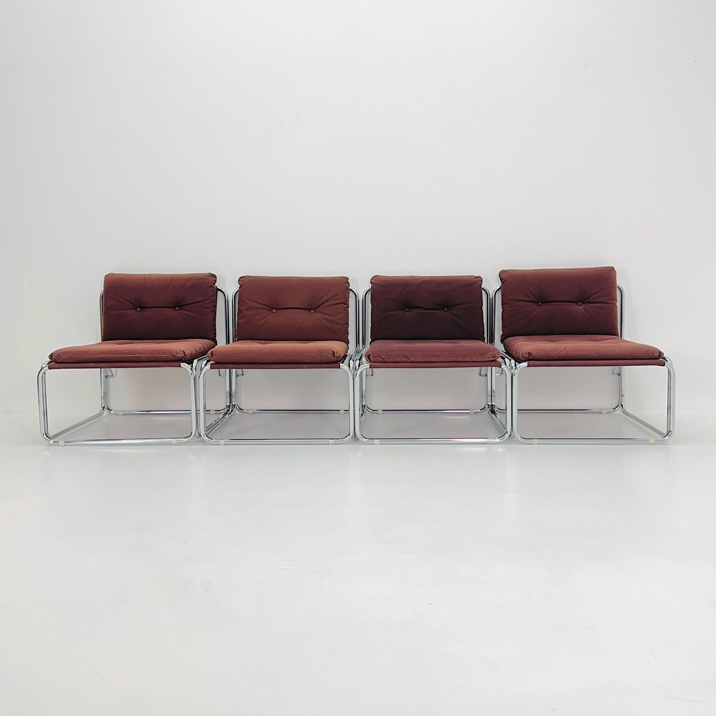 Set of 4 Mid century Wim Ypma Lounge Chairs for Riemersma, 1960s Netherlands