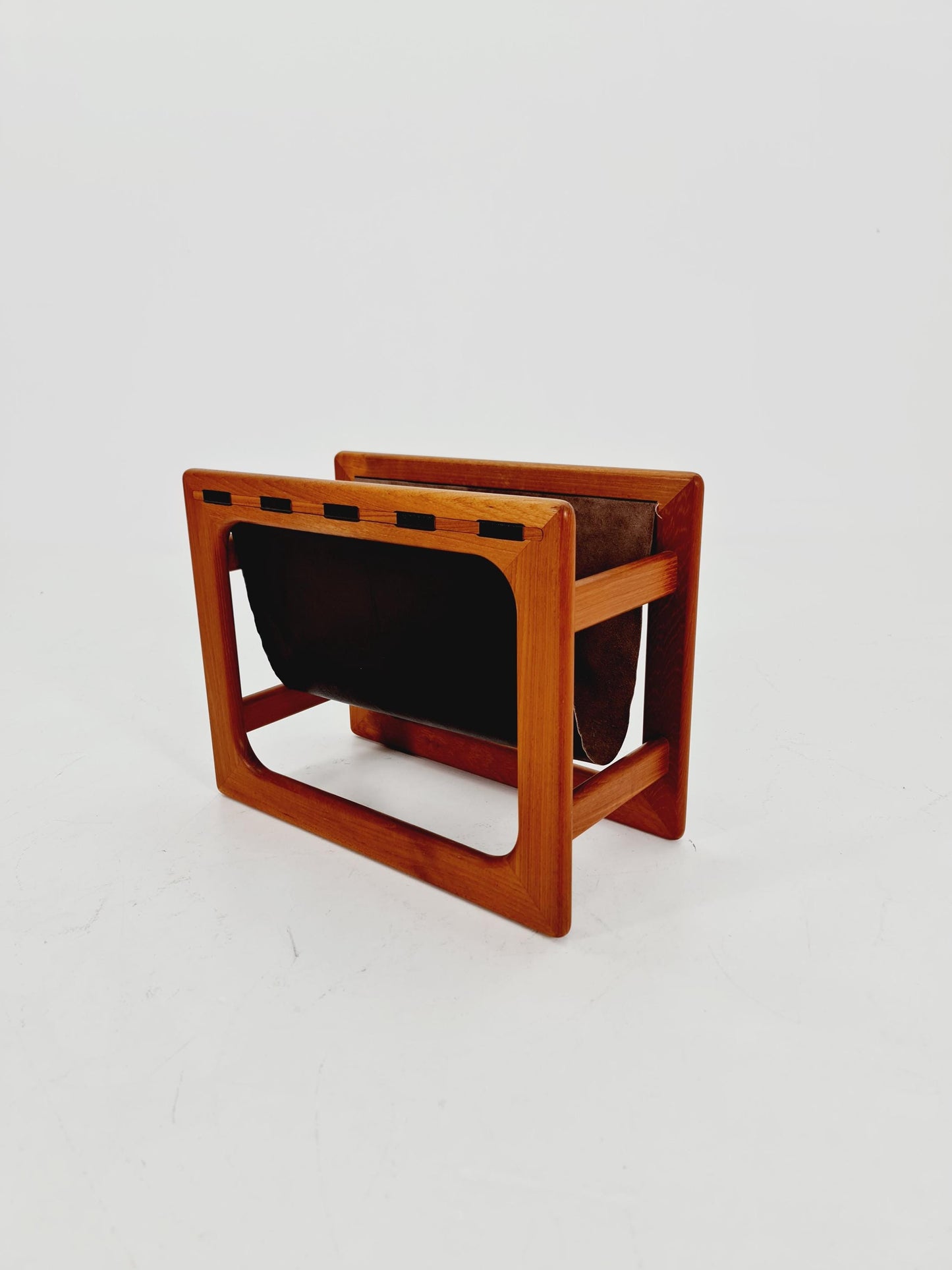 Danish Mid century Solid teak magazine rack by Aksel kjersgaard Salin Möbelfabrik, 1960s