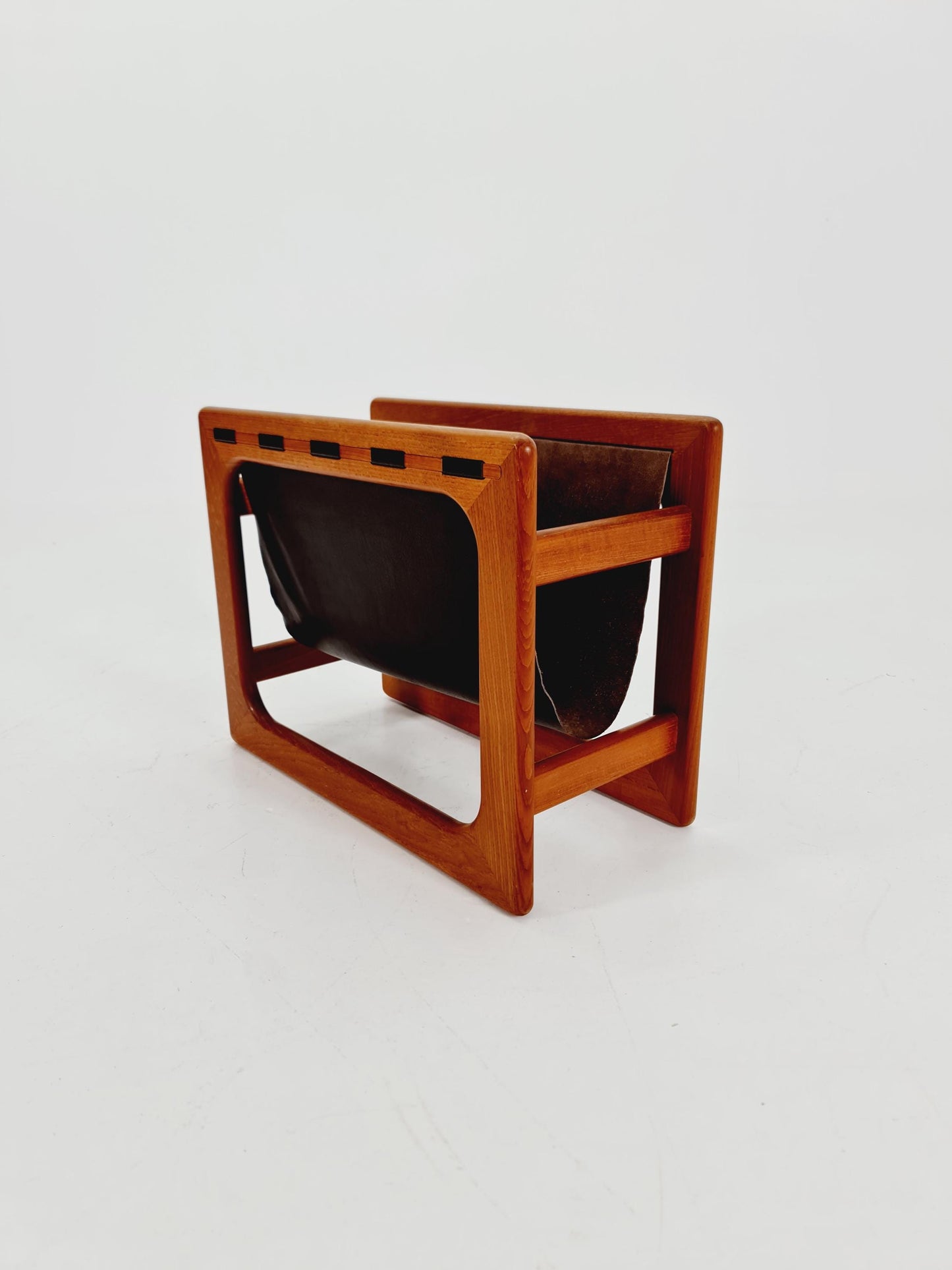 Danish Mid century Solid teak magazine rack by Aksel kjersgaard Salin Möbelfabrik, 1960s