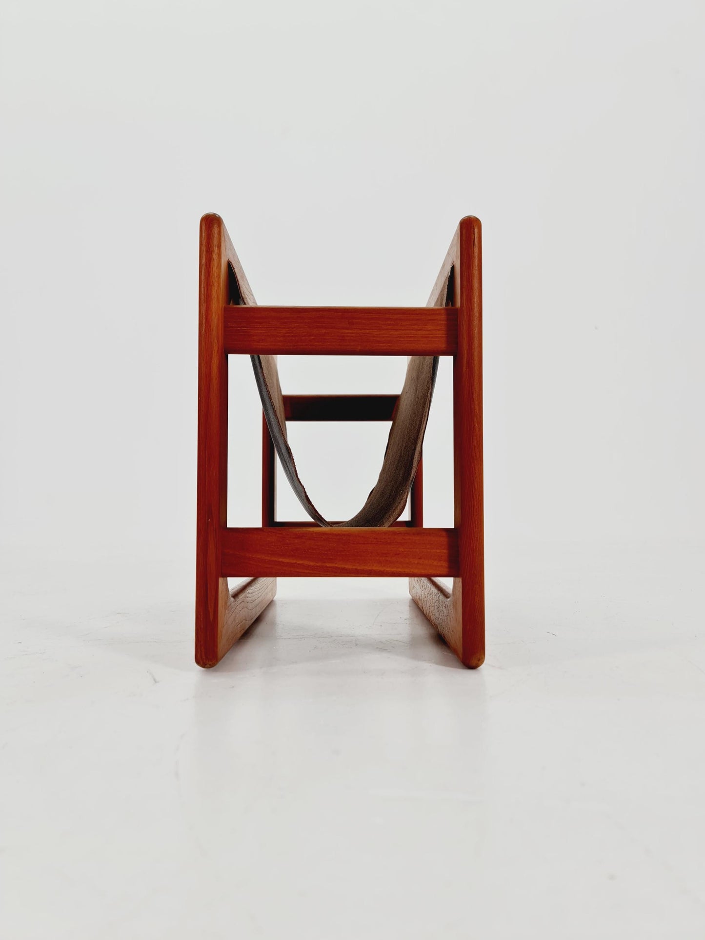 Danish Mid century Solid teak magazine rack by Aksel kjersgaard Salin Möbelfabrik, 1960s
